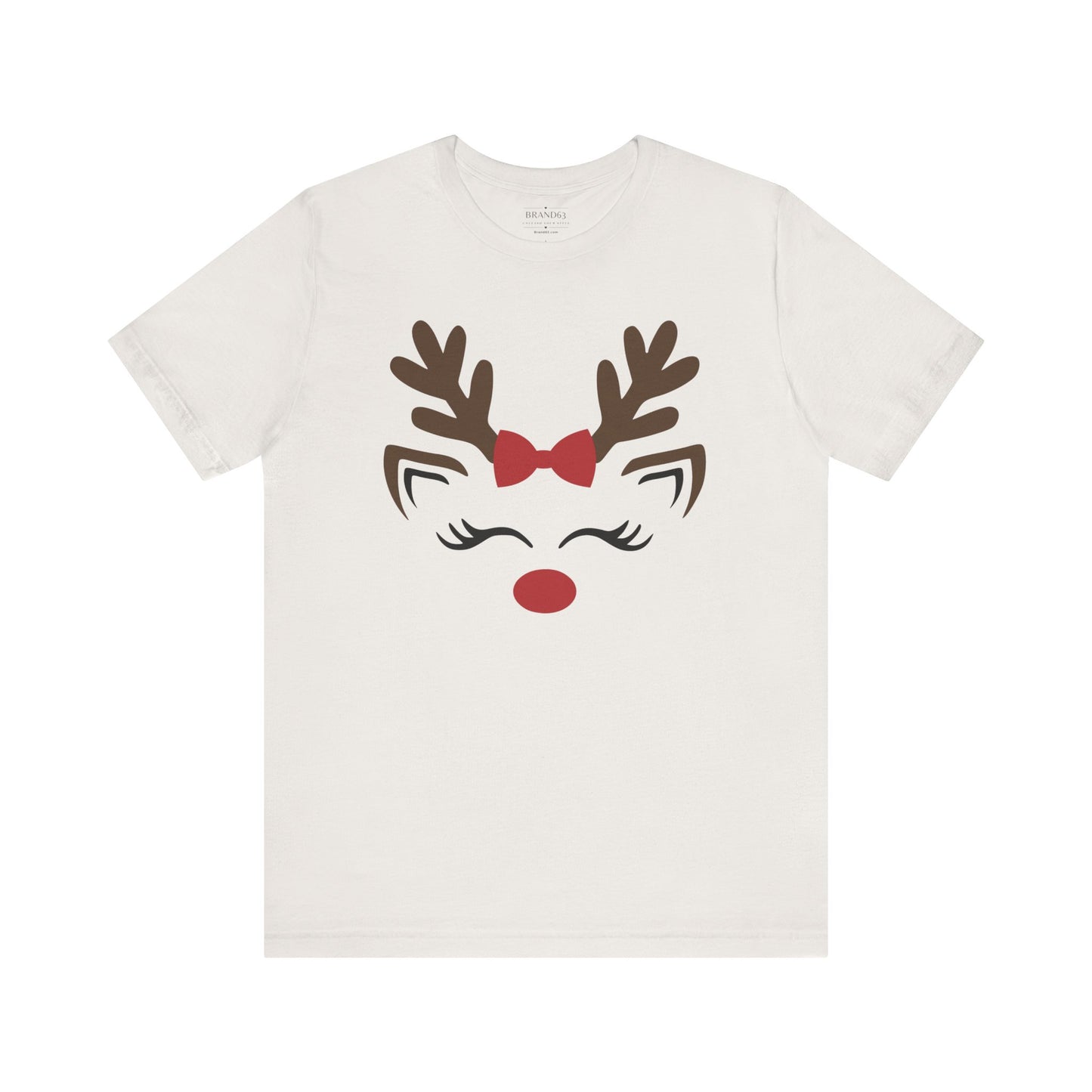 Christmas Red Nose Reindeer Jersey T-Shirt