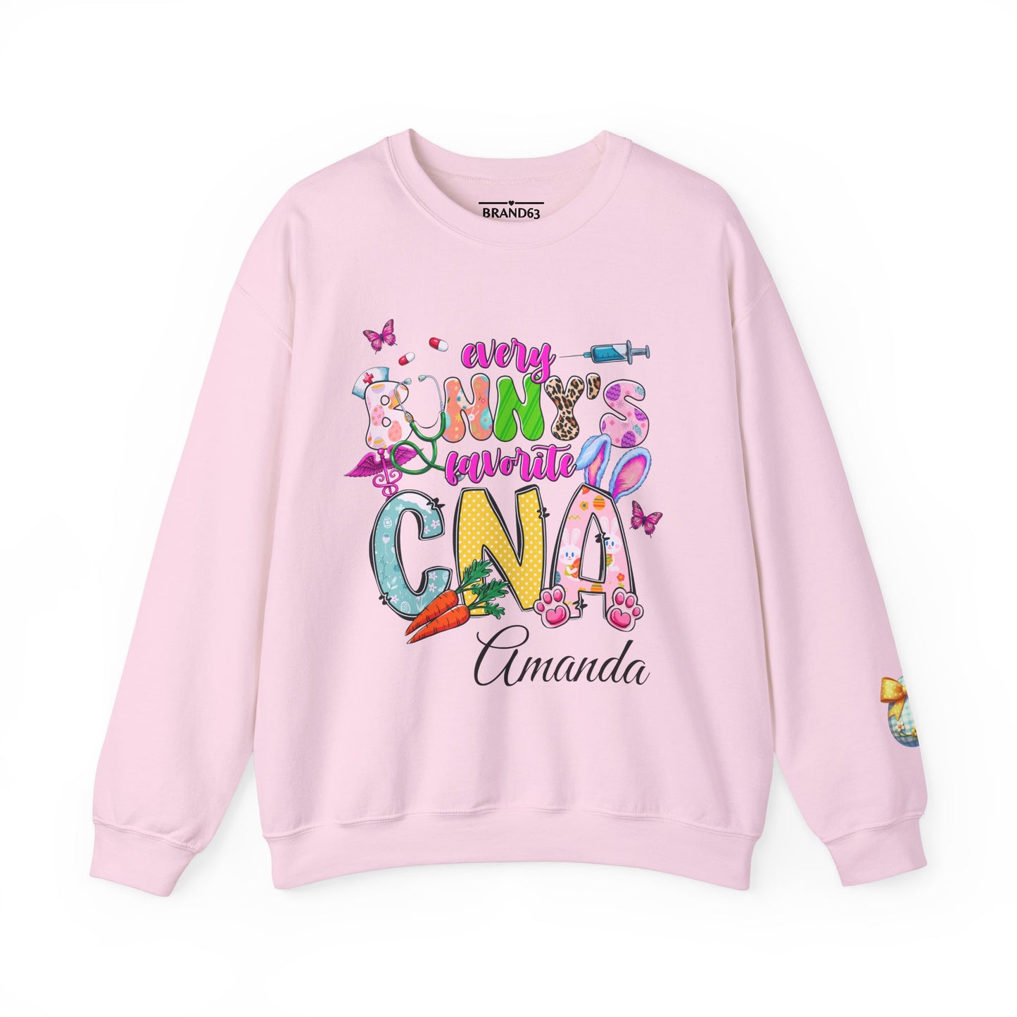 Personalized CNA Easter Bunny Sweatshirt