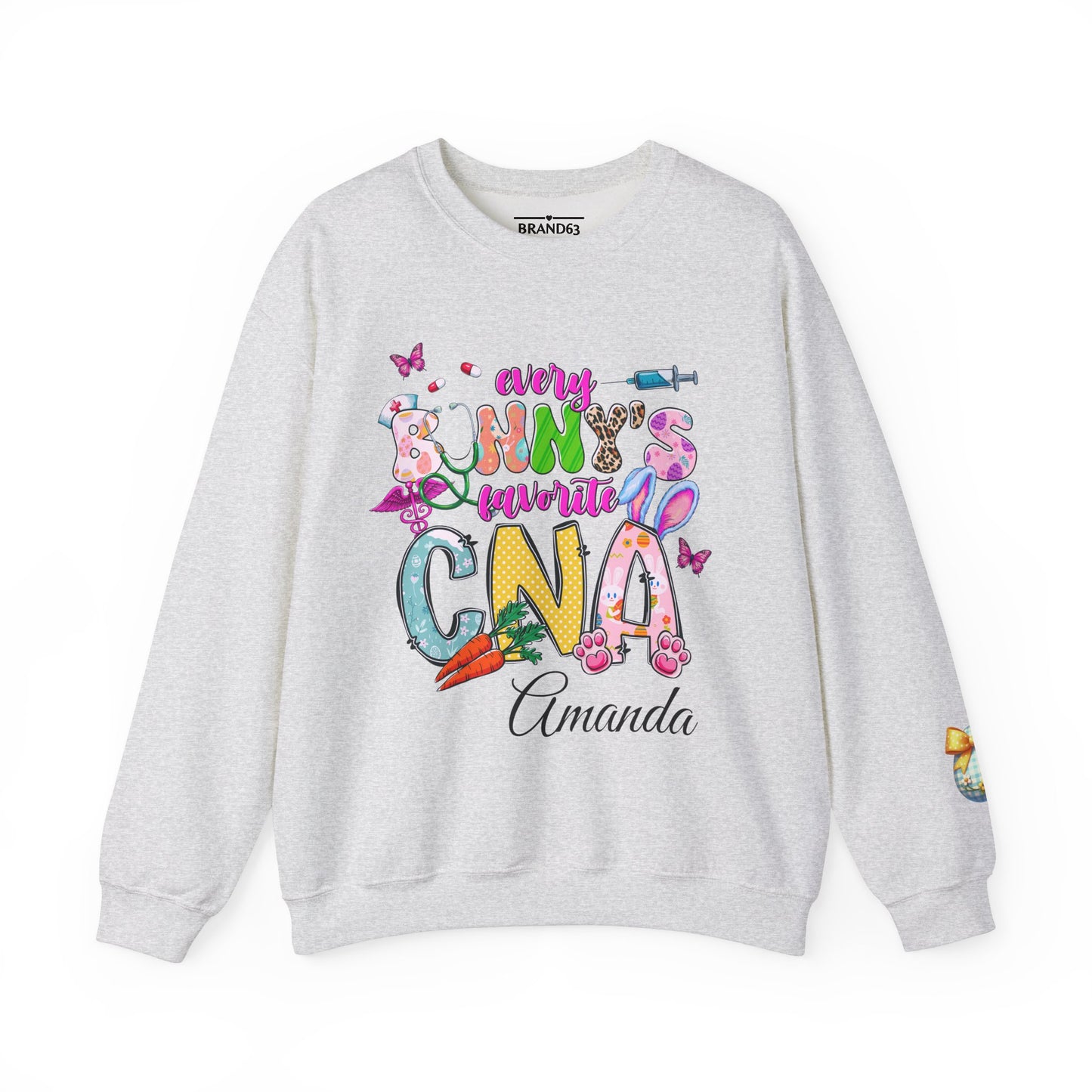 Personalized CNA Easter Bunny Sweatshirt