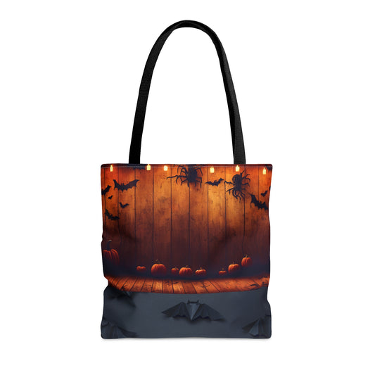 Hocus Pocus Spooky Season Halloween Tote Bag | Cute Pumpkin and Bat Design Purse | Trick or Treat Tote Bag