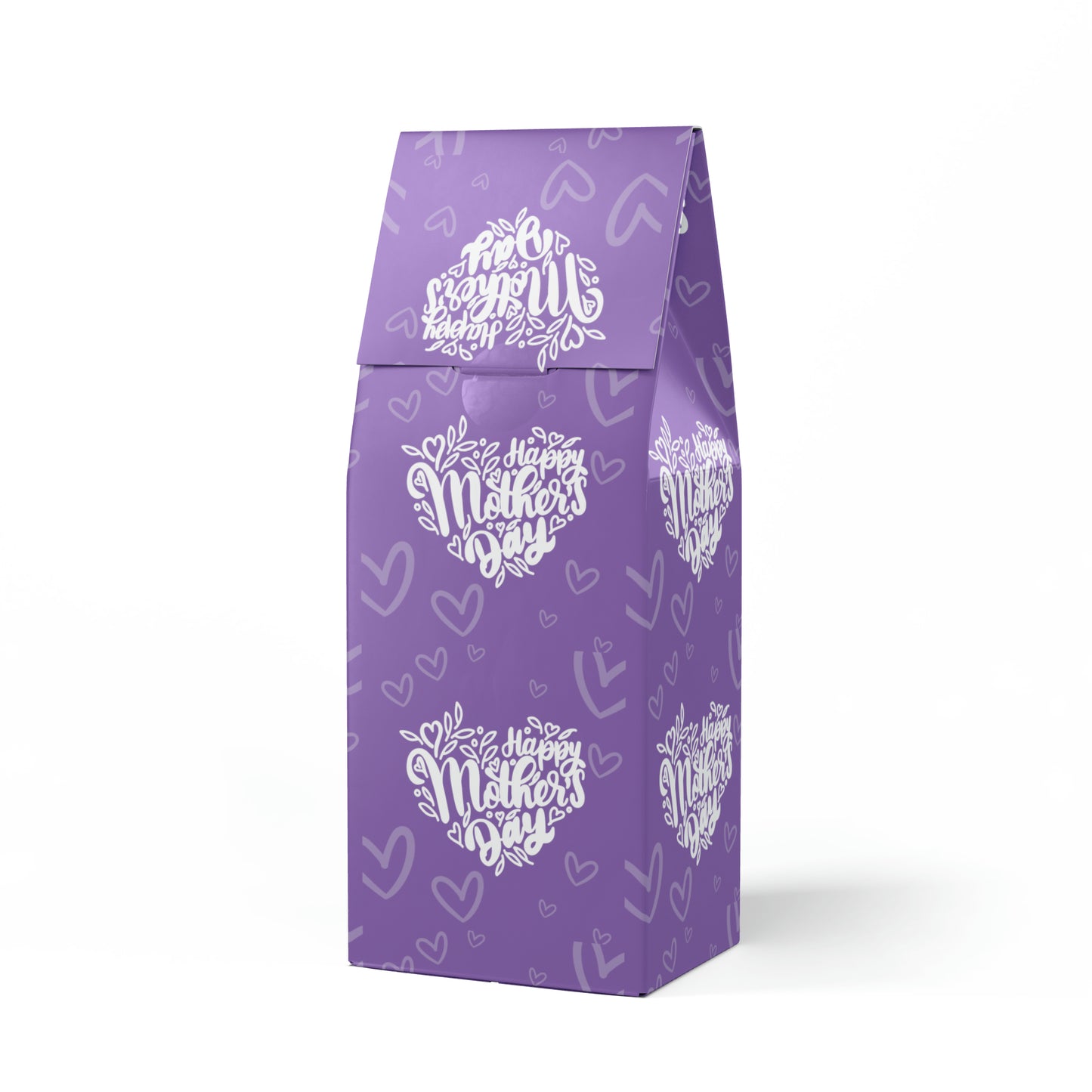 Mother's Day Specialty Coffee Gift | Exclusive Gift Packaging Fancy Purple Hearts | (Medium Roast)