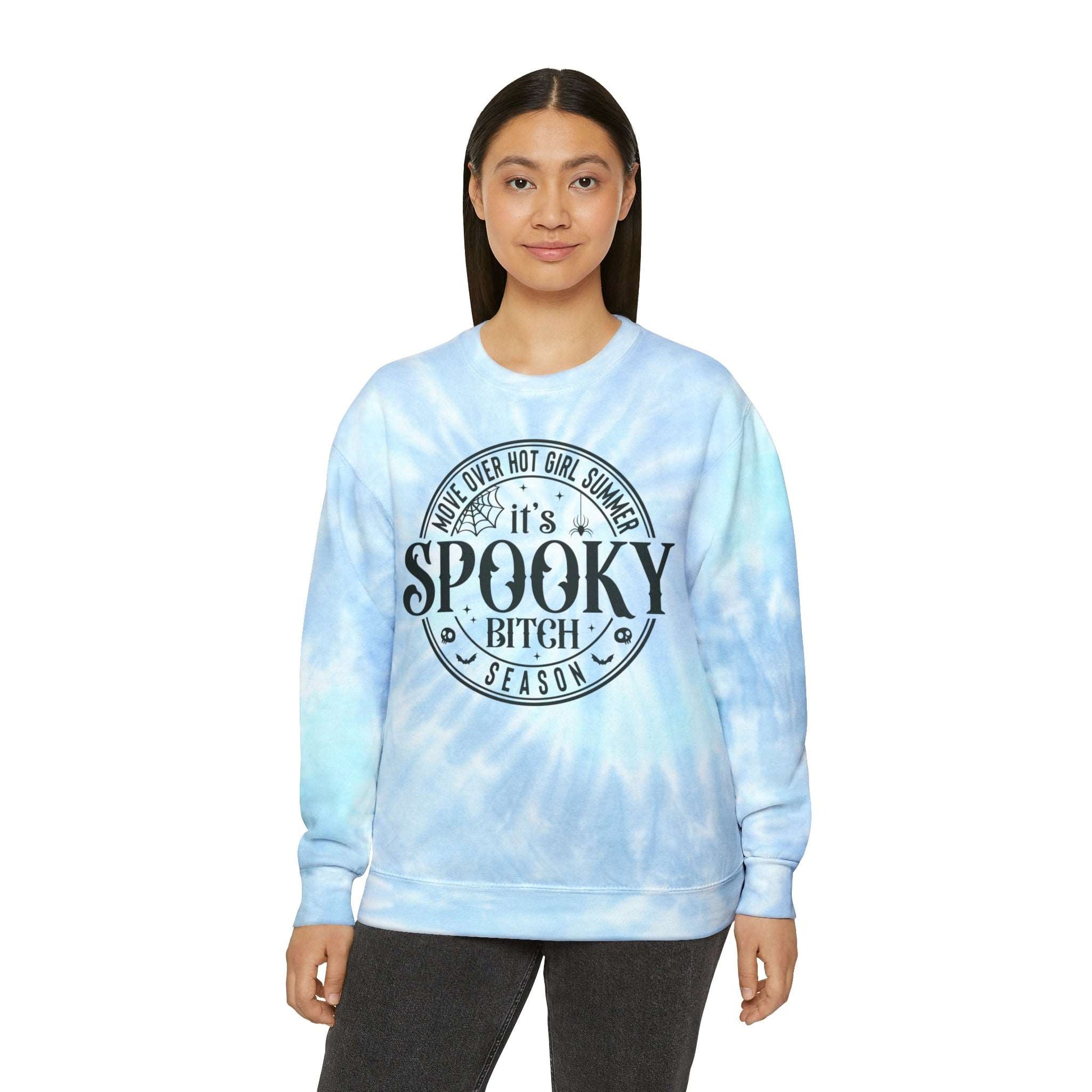  Halloween Enthusiasts: Whether you are searching for the 'ultimate Halloween sweatshirt', 'vibrant tie-dye Halloween fleece', or 'funny Halloween statement sweatshirt,' our product stands tall 