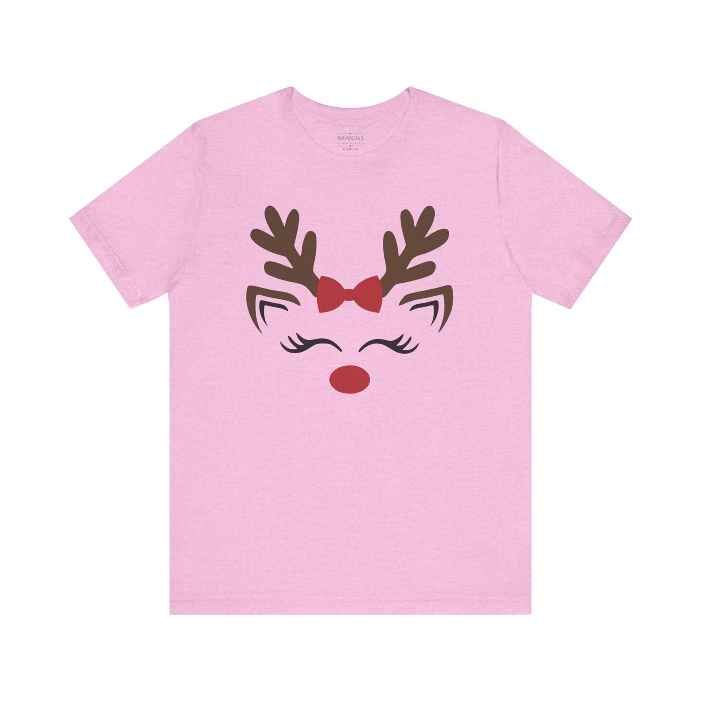 Christmas Red Nose Reindeer Jersey T-Shirt