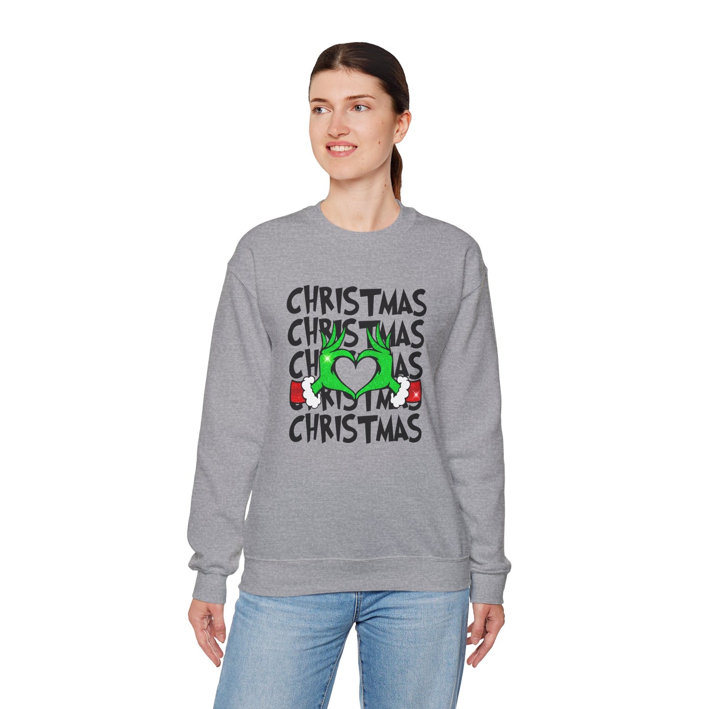 Grinchy Christmas Love Crewneck Sweatshirt