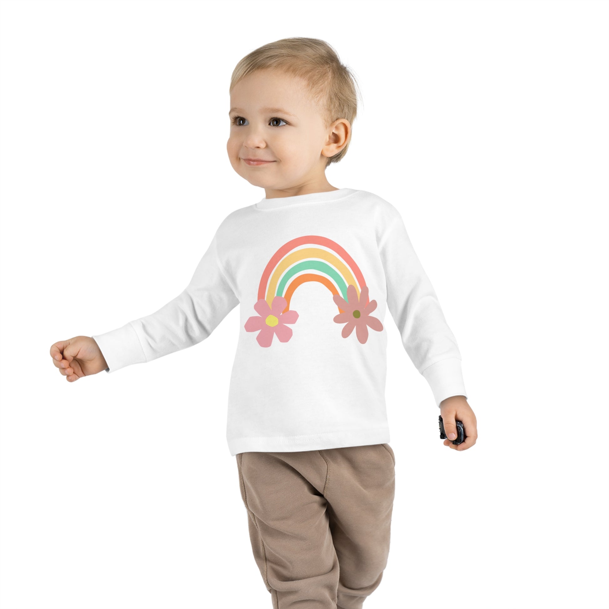 Rainbow kids long sleeve shirt, flower children shirts, free shipping, Brand63, kids apparel, Chrildrens clothes, childrens clothing sale