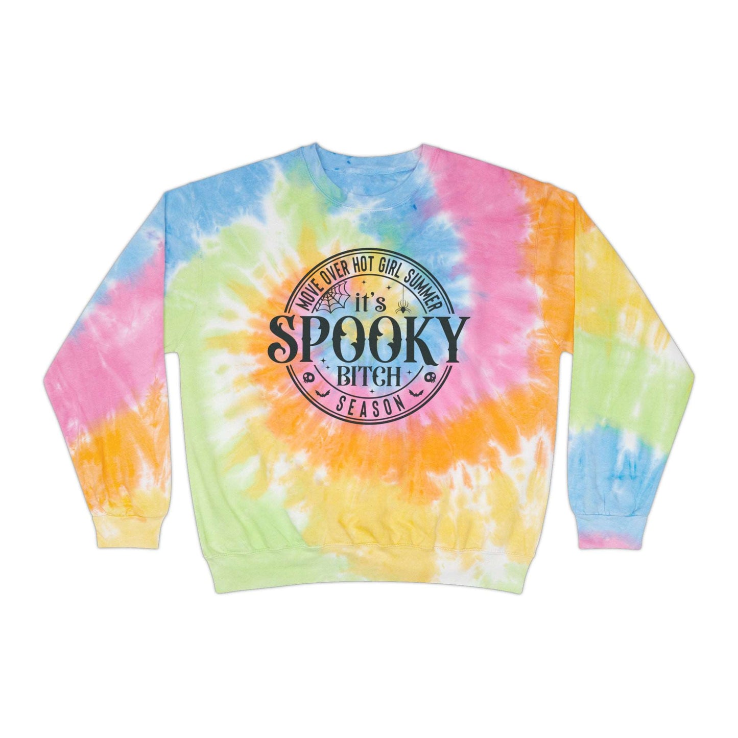  Halloween Enthusiasts: Whether you are searching for the 'ultimate Halloween sweatshirt', 'vibrant tie-dye Halloween fleece', or 'funny Halloween statement sweatshirt,' our product stands tall 