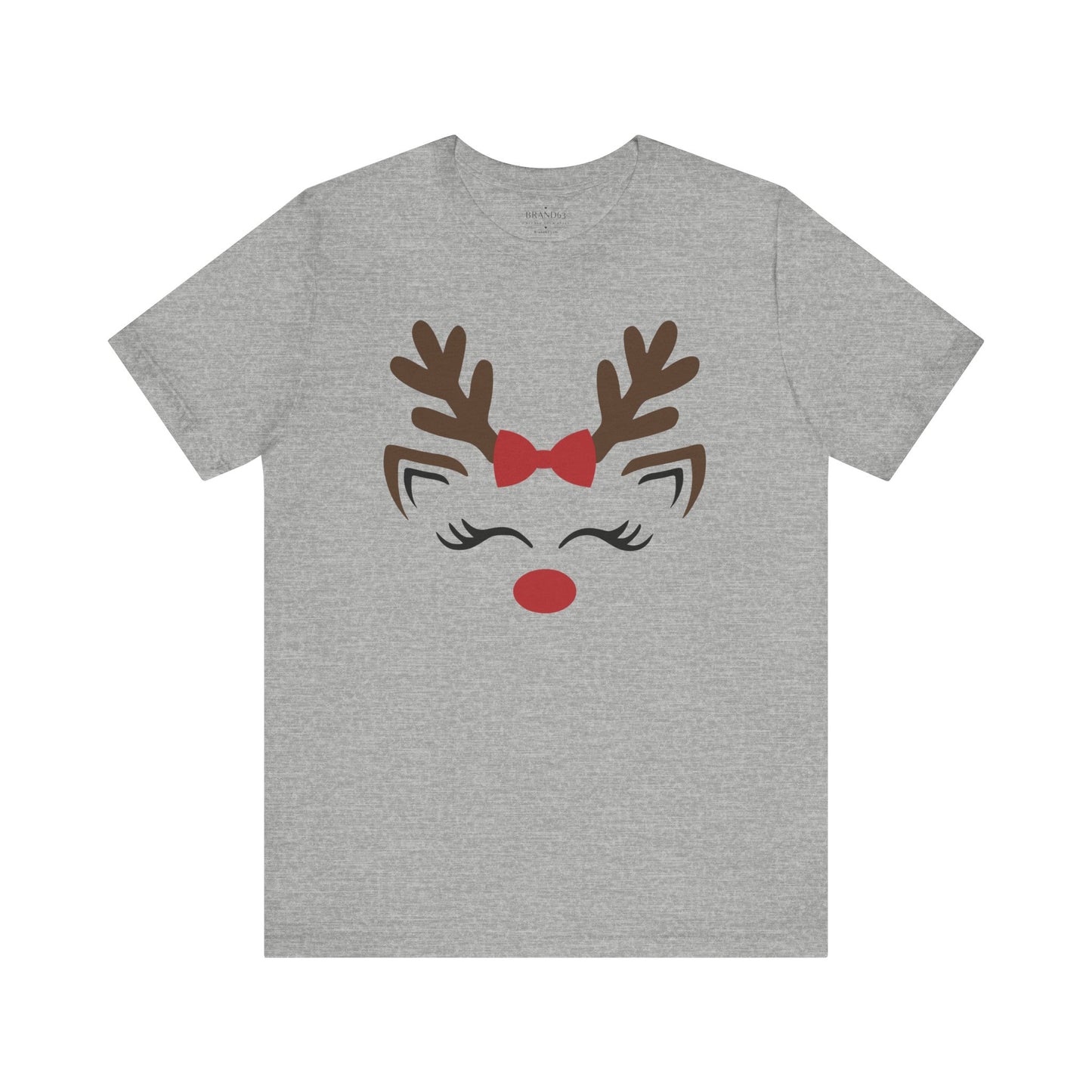 Christmas Red Nose Reindeer Jersey T-Shirt