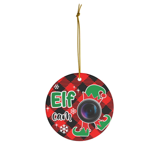 Elf-Cam Christmas Ornament