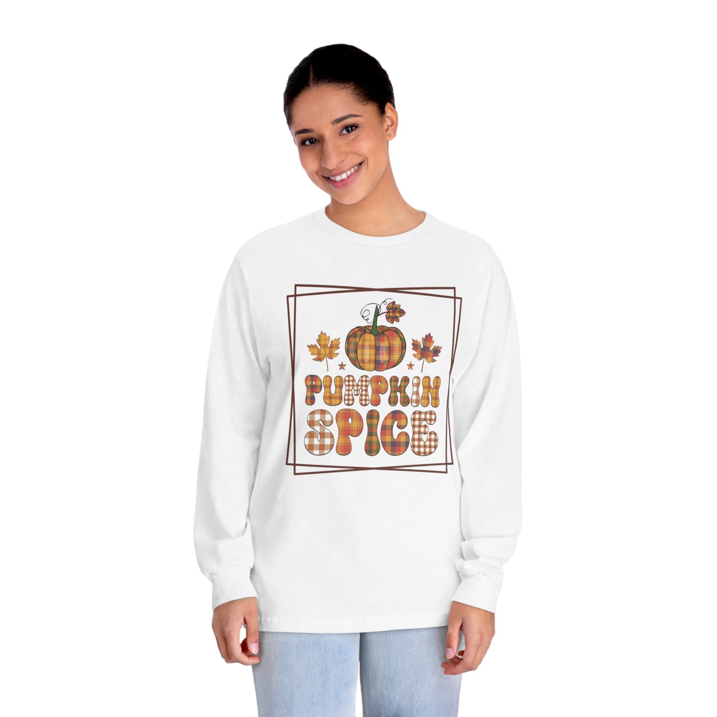 Fall Pumpkin Spice Cozy Colors Long Sleeve Shirt - Brand63