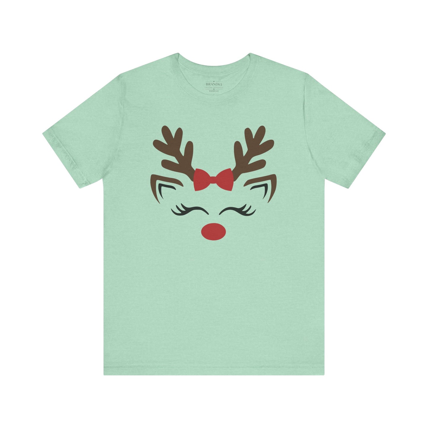 Christmas Red Nose Reindeer Jersey T-Shirt