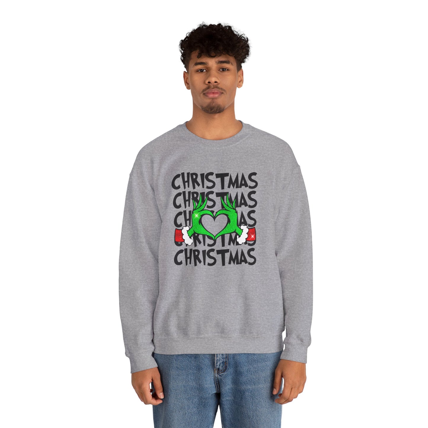 Grinchy Christmas Love Crewneck Sweatshirt