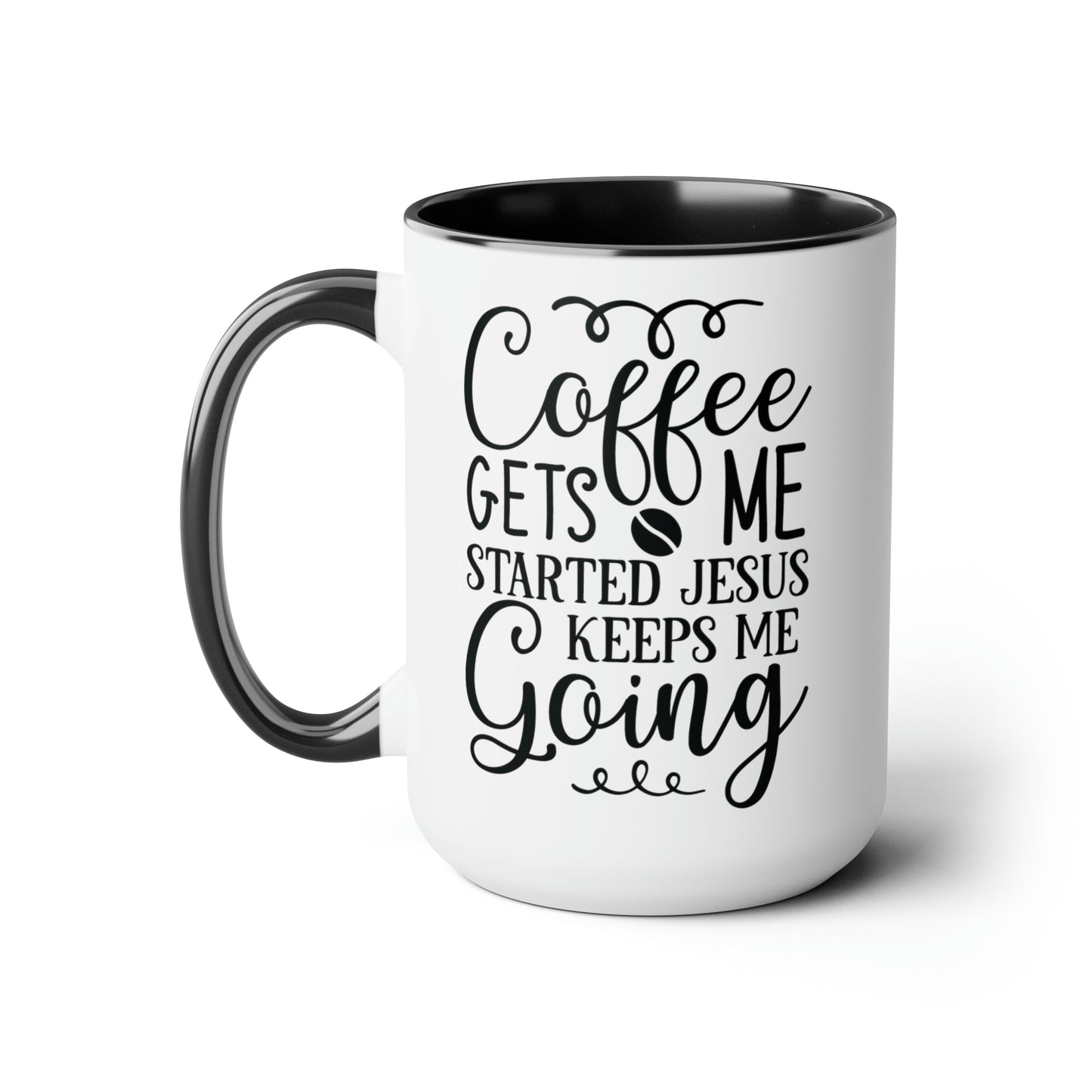 Coffee & Jesus Coffee Mug, 15oz