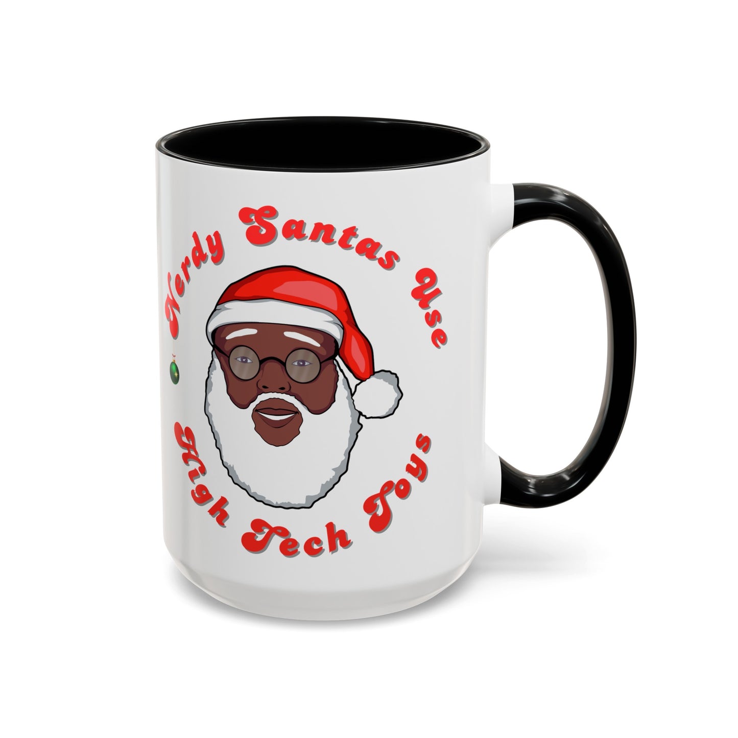 EXCLUSIVE Nerdy Black Santa Coffee Mug (15oz)