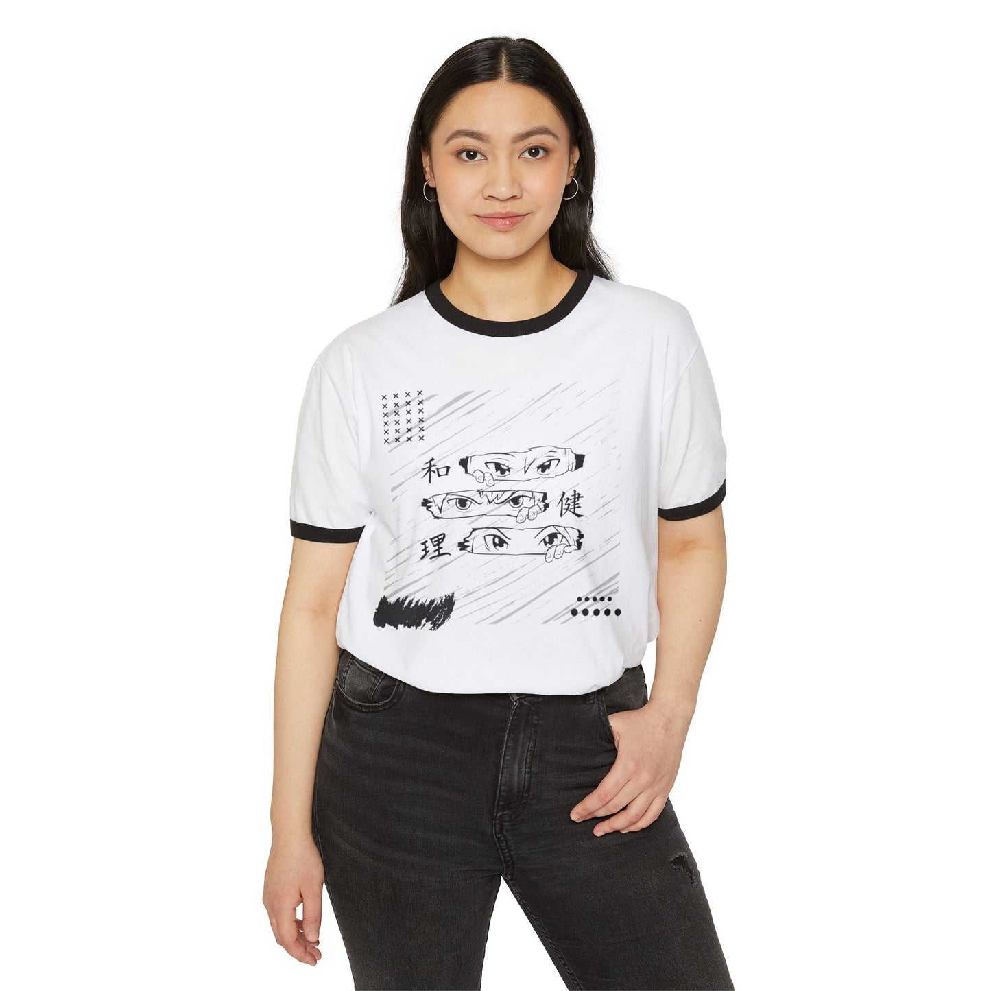 Anime Lovers Japanese Writing Ringer Tee