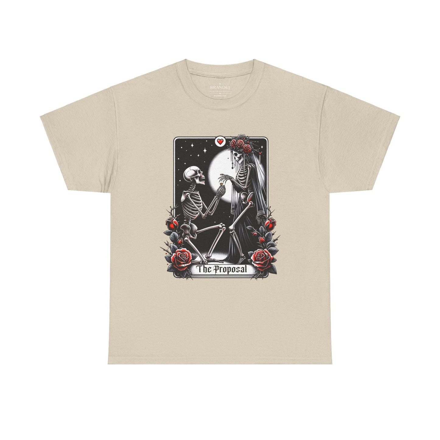 Gothic Halloween T-shirt. Skeleton