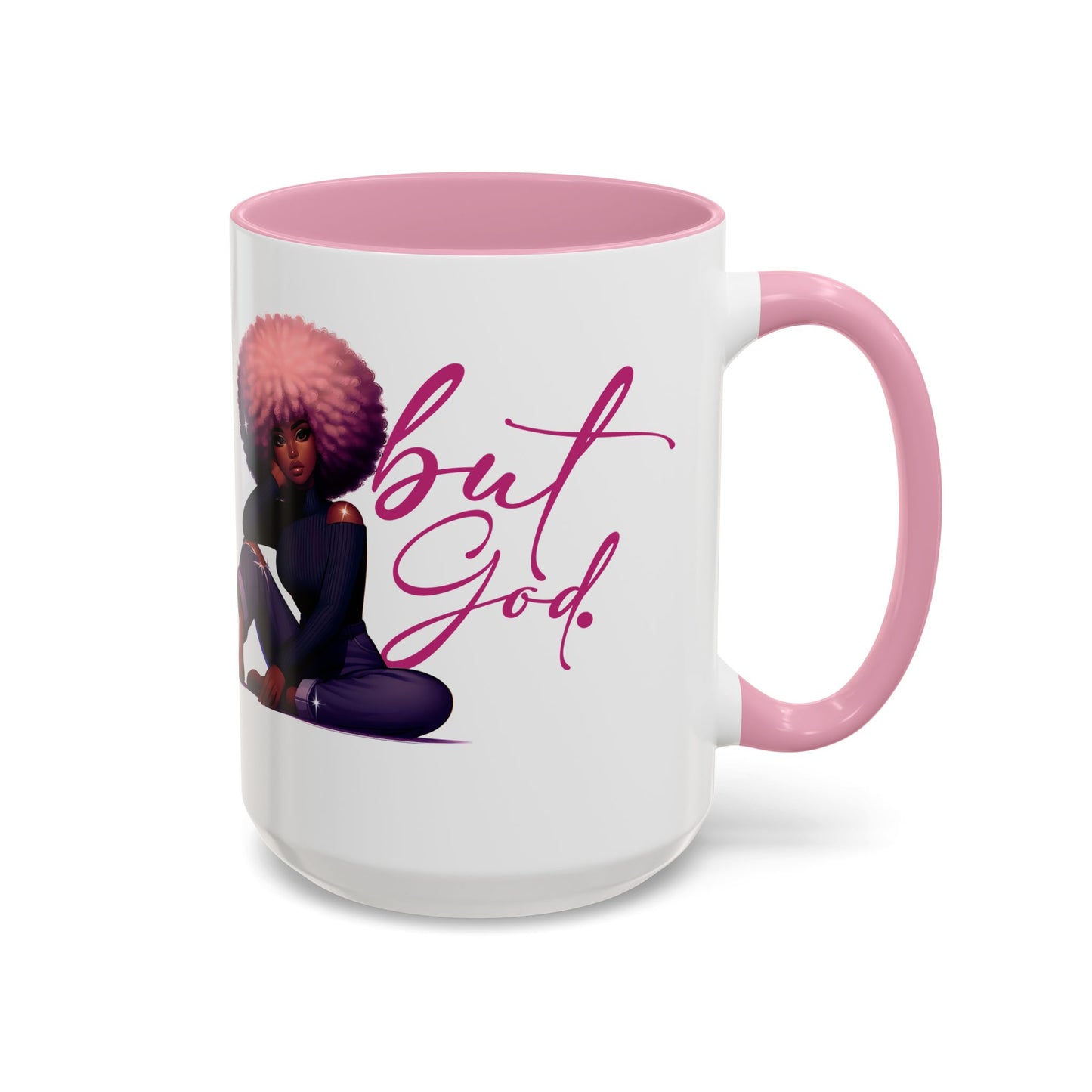 Afro-Chic "But God" Christian Affirmation Coffee Mug