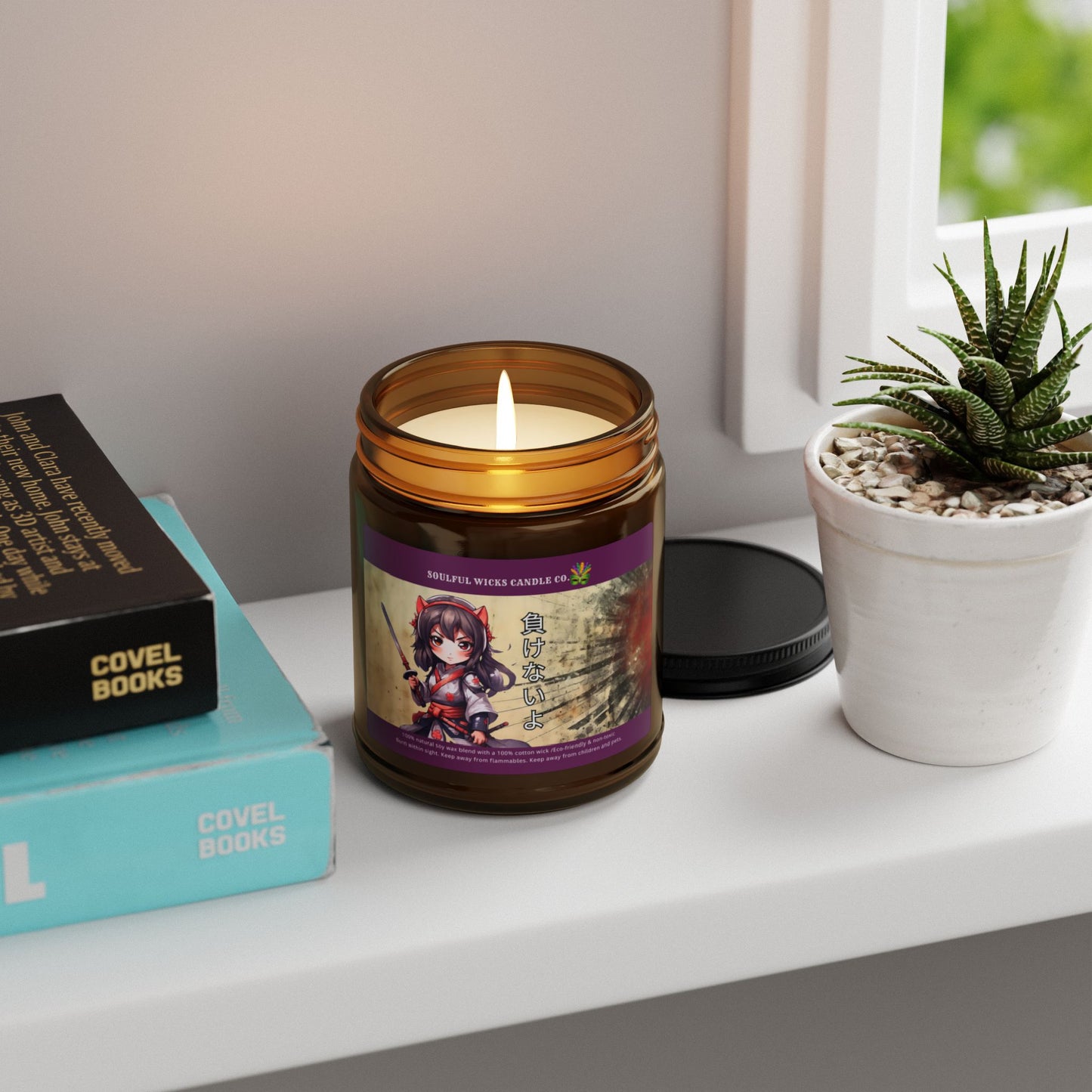 Anime Fighter Girl Candle Soy Candle