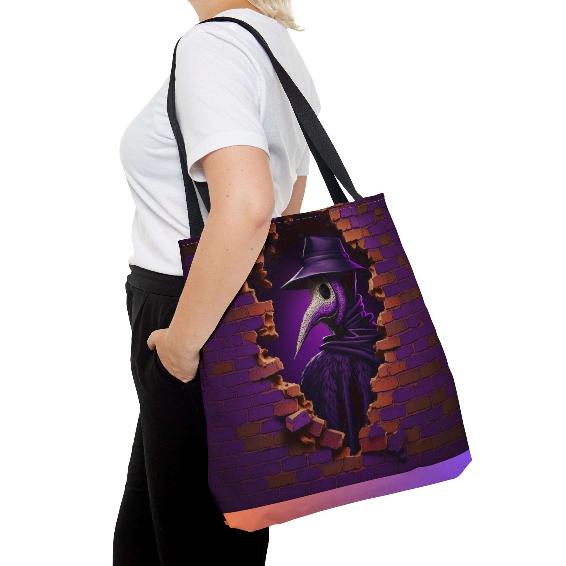 3D Hocus Pocus Spooky Season Halloween Tote Bag | 3D Scary Mask Design Purse | Trick or Treat Tote Bag