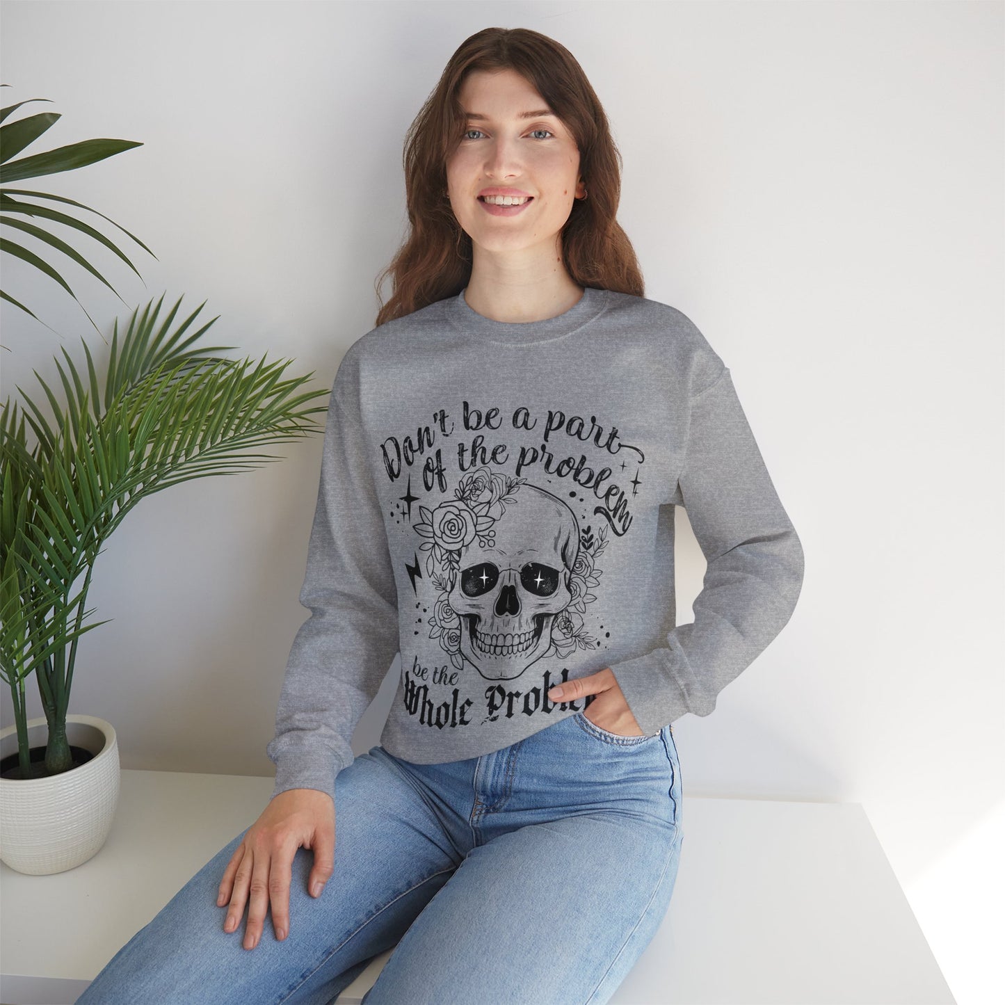 Skull Halloween Problem Sweatshirt