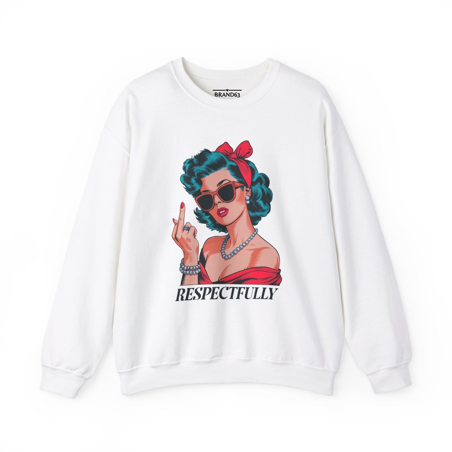 Vintage Sarcastic Middle Finger Sweatshirt