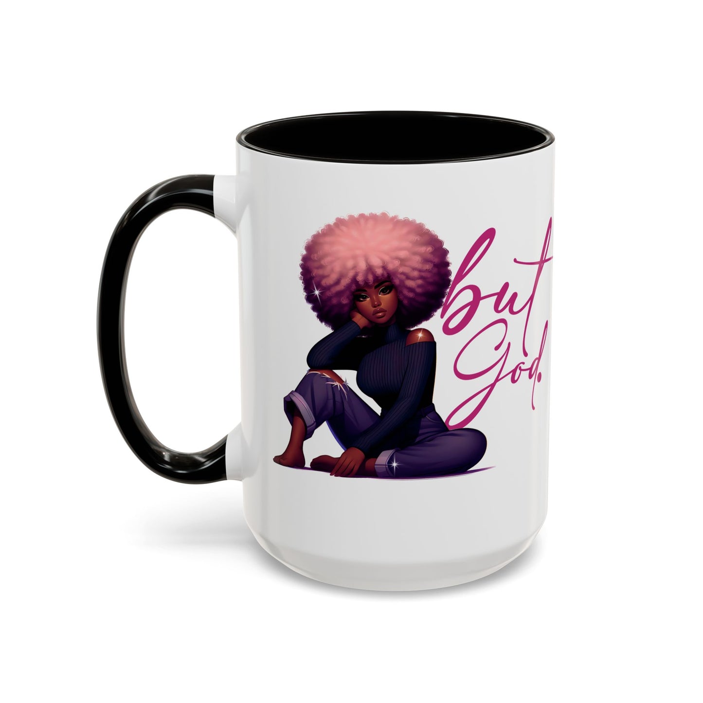 Afro-Chic "But God" Christian Affirmation Coffee Mug | Best Deals & Free Shipping | Best Deals & Free Shipping | Best Deals & Free Shipping