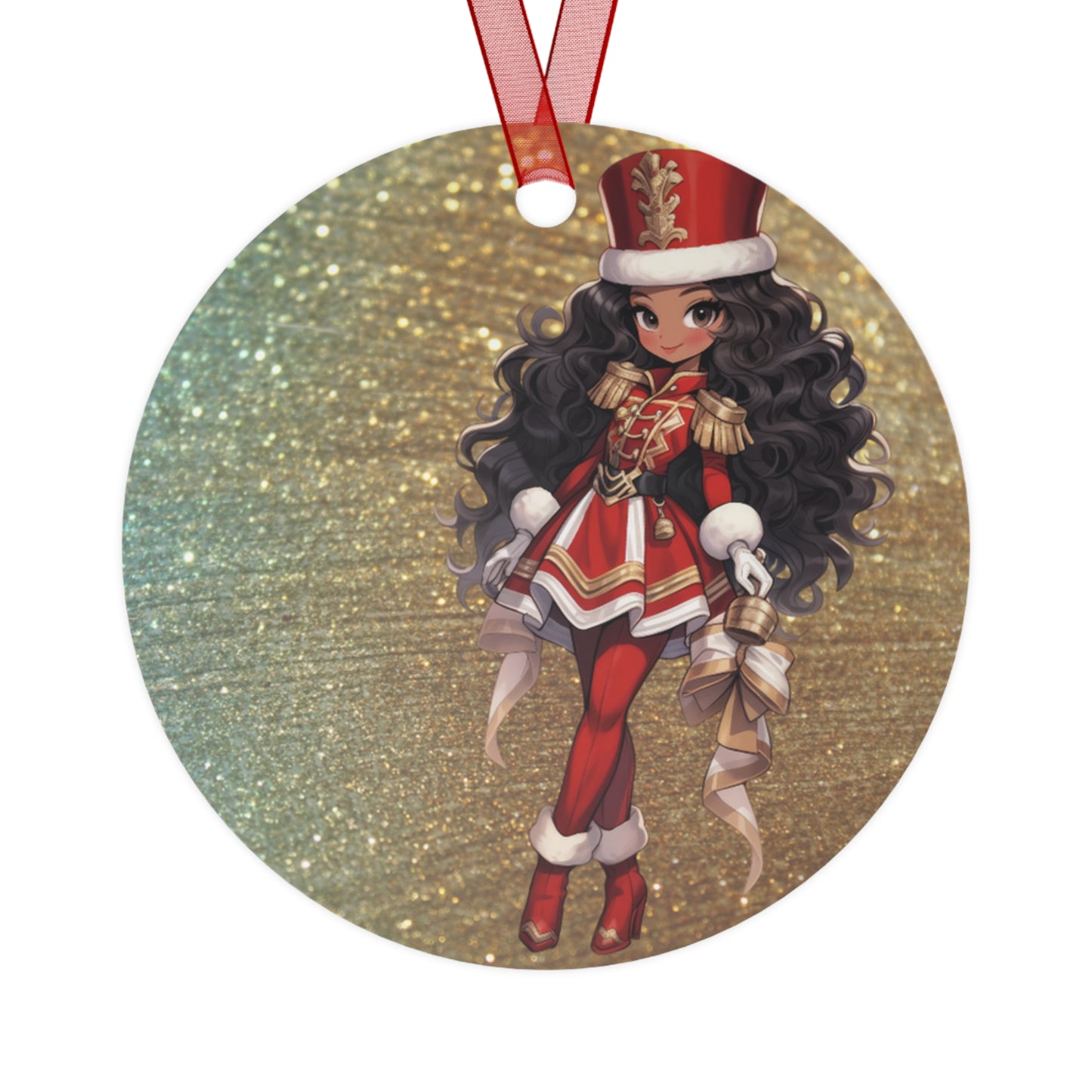 Exclusive Black Nutcracker Diva Ornament (Style 2)