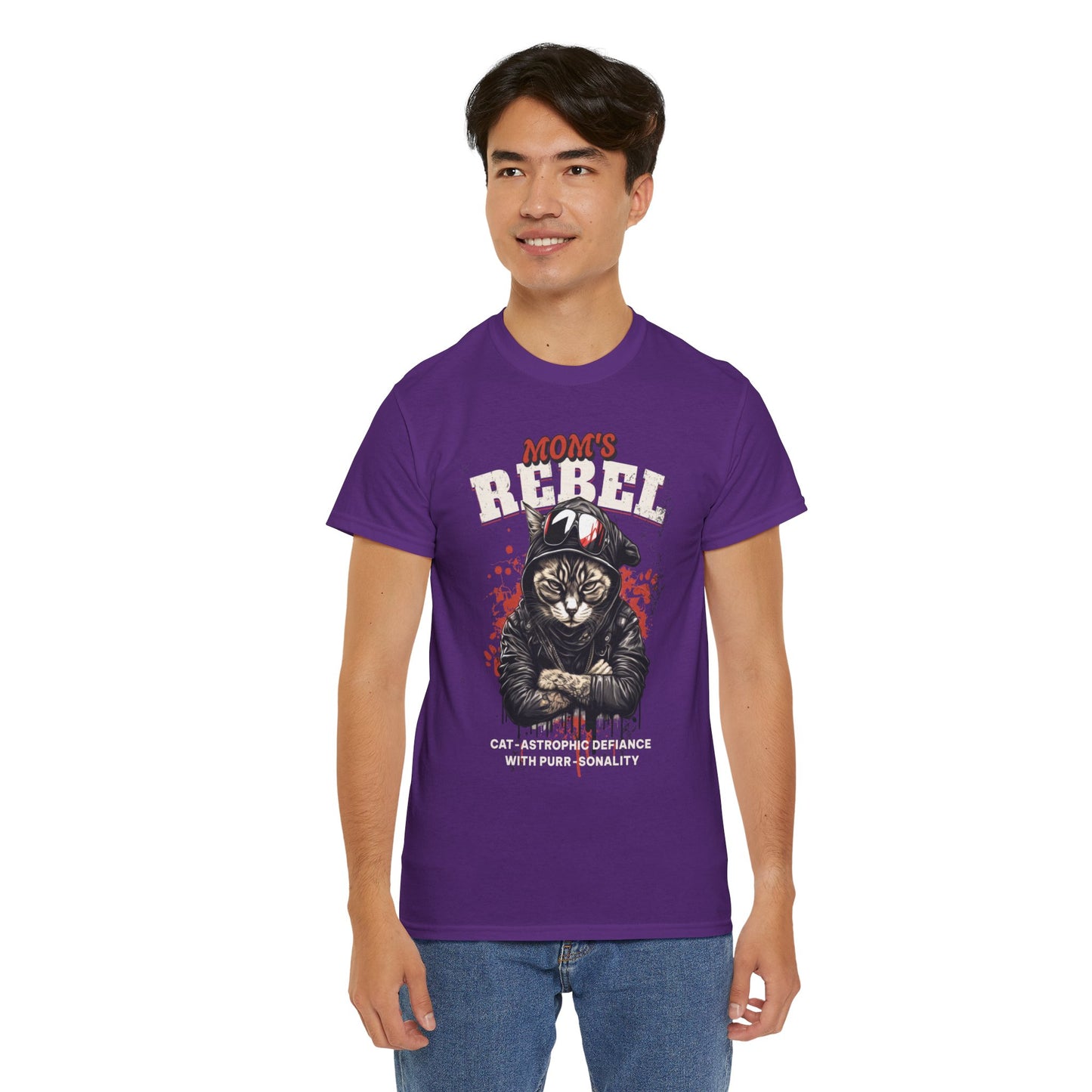 shop our exclusive cat rebel t-shirt. men's t-shirt, men's black t-shirt. black t-shirt for men.  Cat apparel, Cat shirt