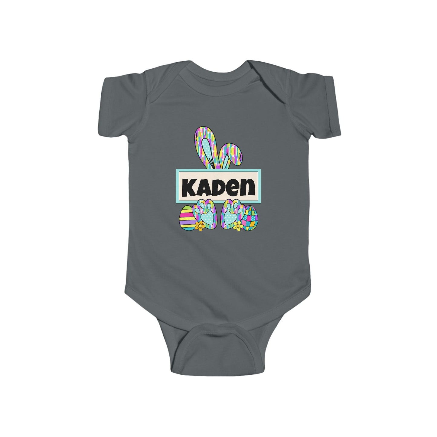 Personalized Name Easter Bunny Infant Onesie-Tshirt