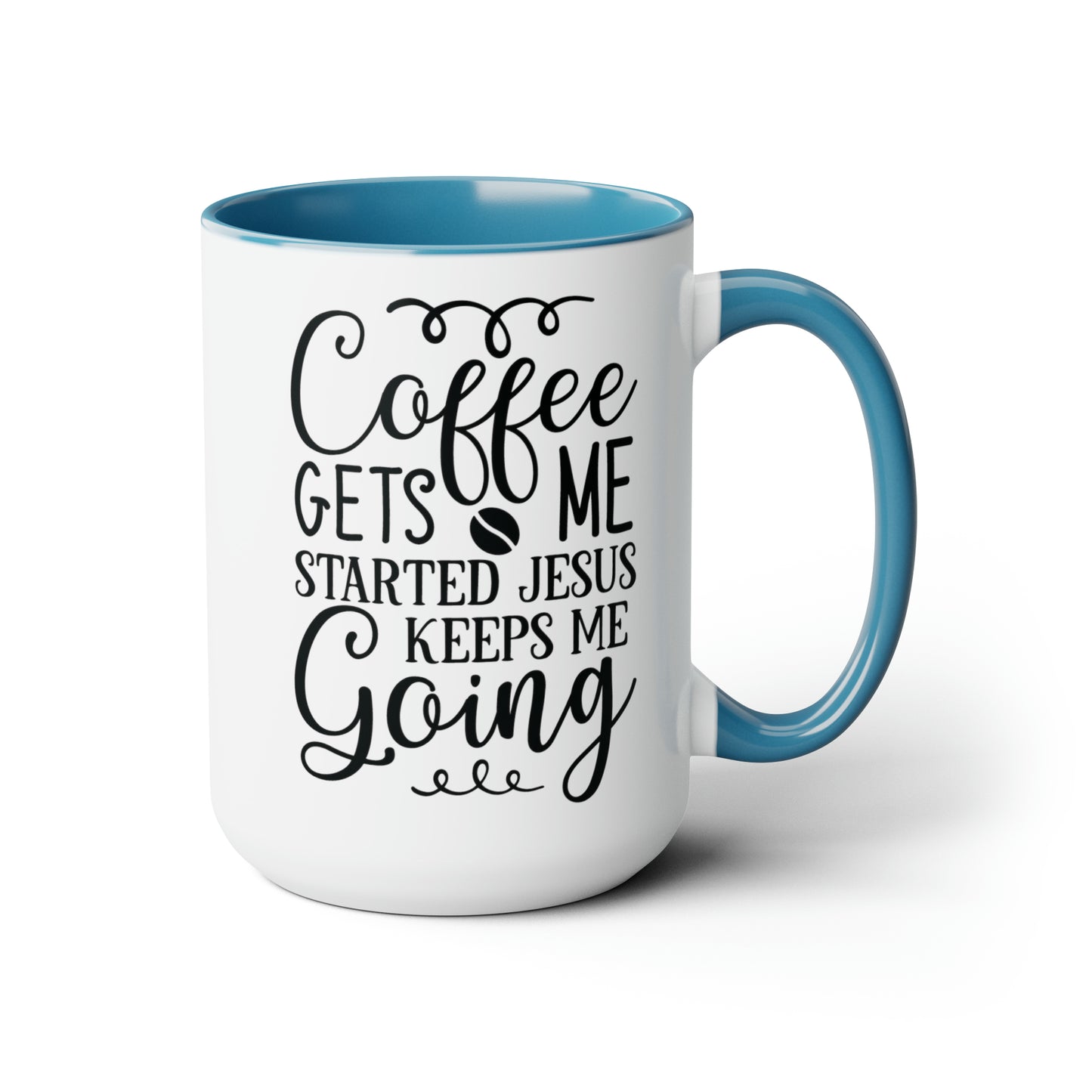 Coffee & Jesus Coffee Mug, 15oz