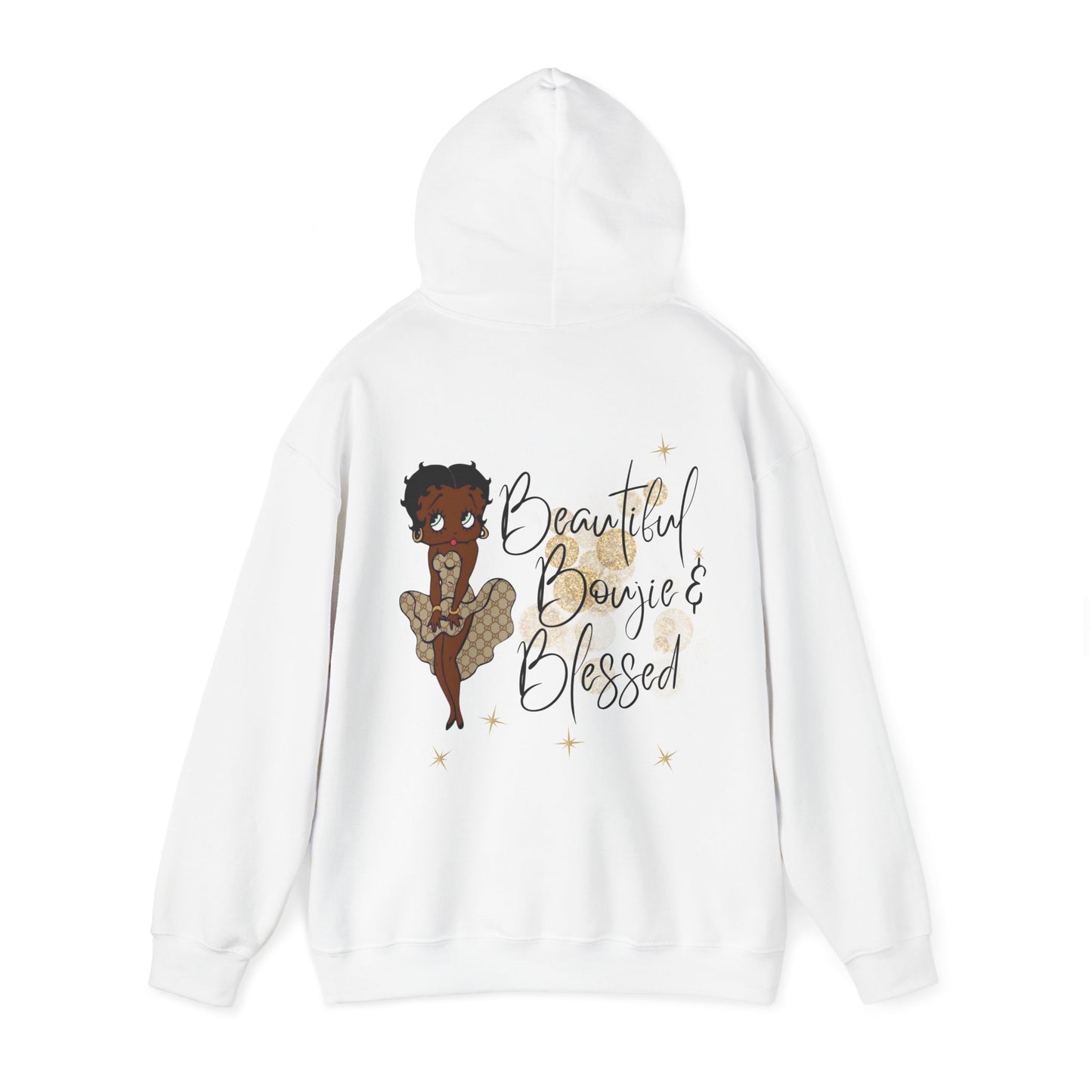 Brand63, African American Betty-Boop Hoodie, Celebrate Black History, culture Pride, Boujie Hoodie, Beautiful Black People. Blessed Black People, Apparel for Black People, Apparel for African Americans