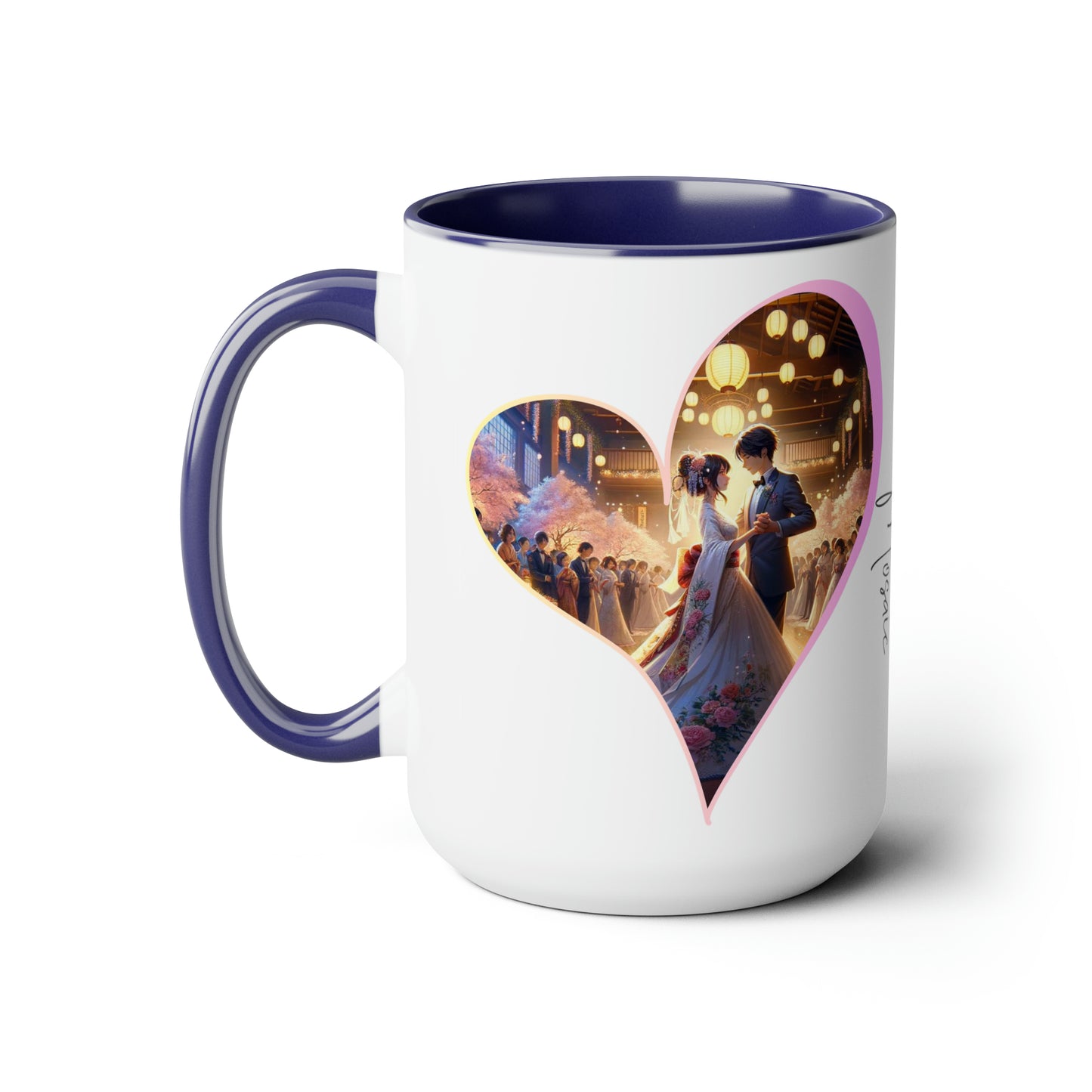 Yumi & Alex Carter Coffee Mug |  Two-Tone 15oz Mug