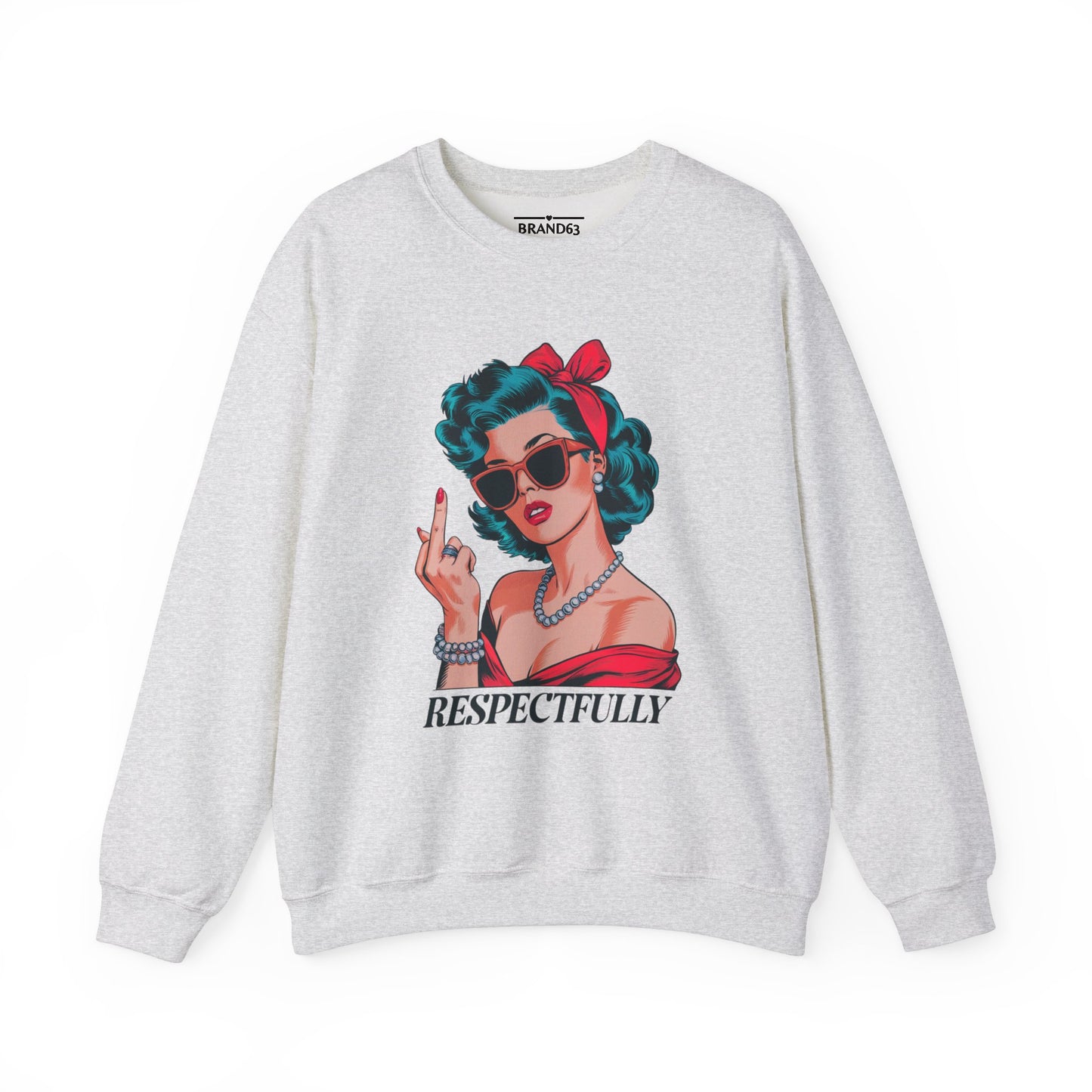 Vintage Sarcastic Middle Finger Sweatshirt