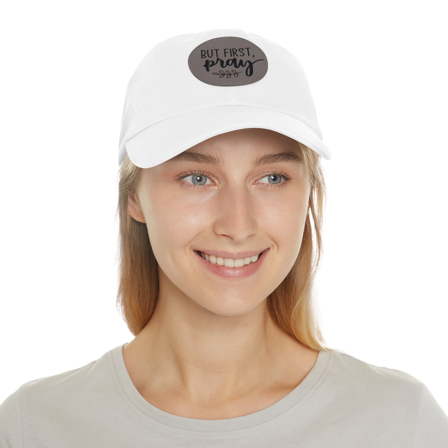 Faith-Based Leather Patch Baseball Cap | Prayer Hat