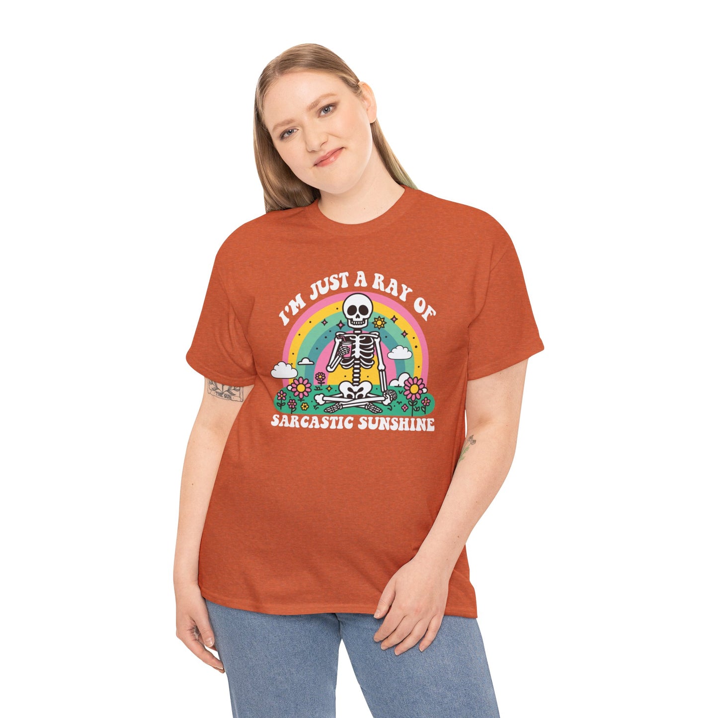 Sarcastic Sunshine Skeleton Halloween T-Shirt