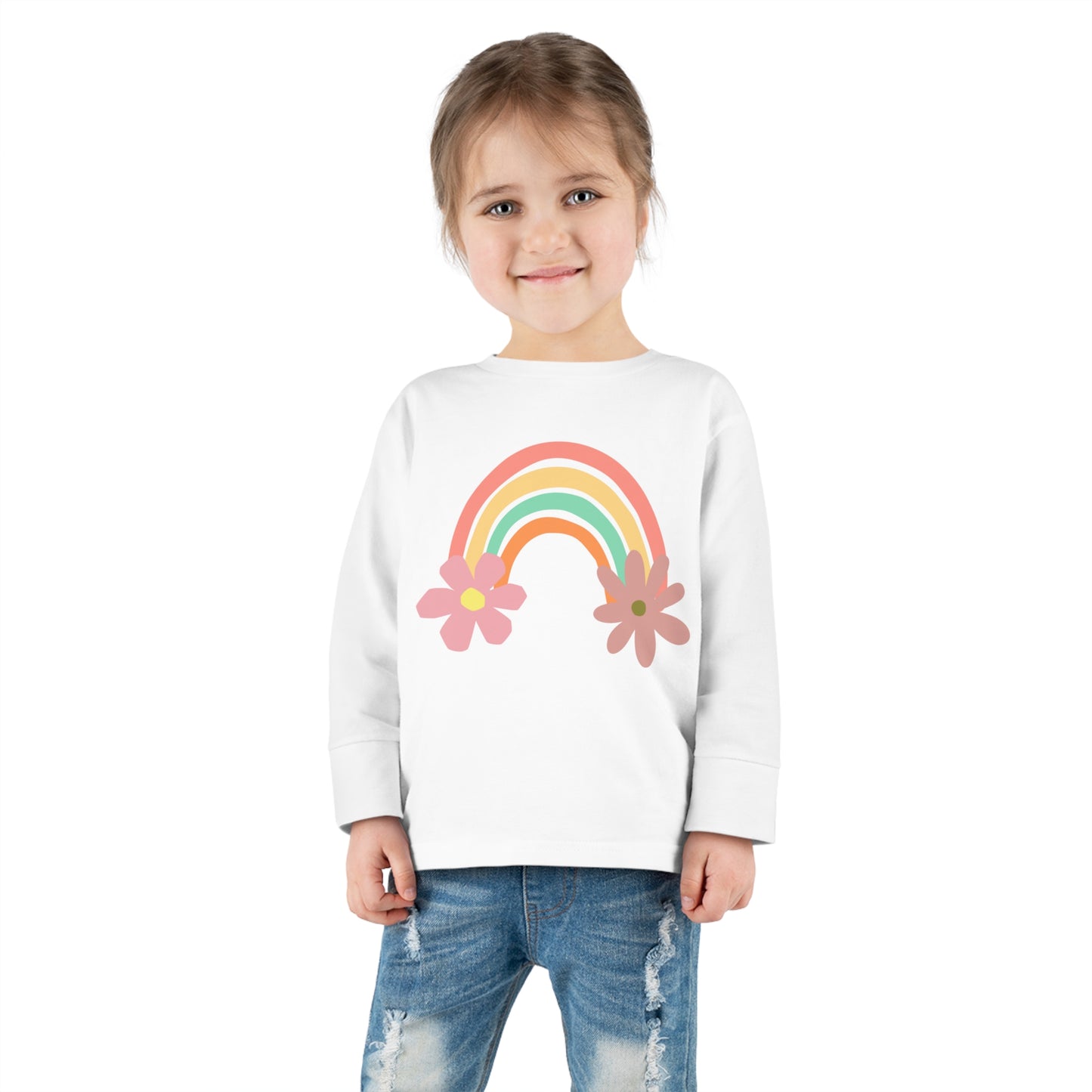 Rainbow kids long sleeve shirt, flower children shirts, free shipping, Brand63, kids apparel, Chrildrens clothes, childrens clothing sale