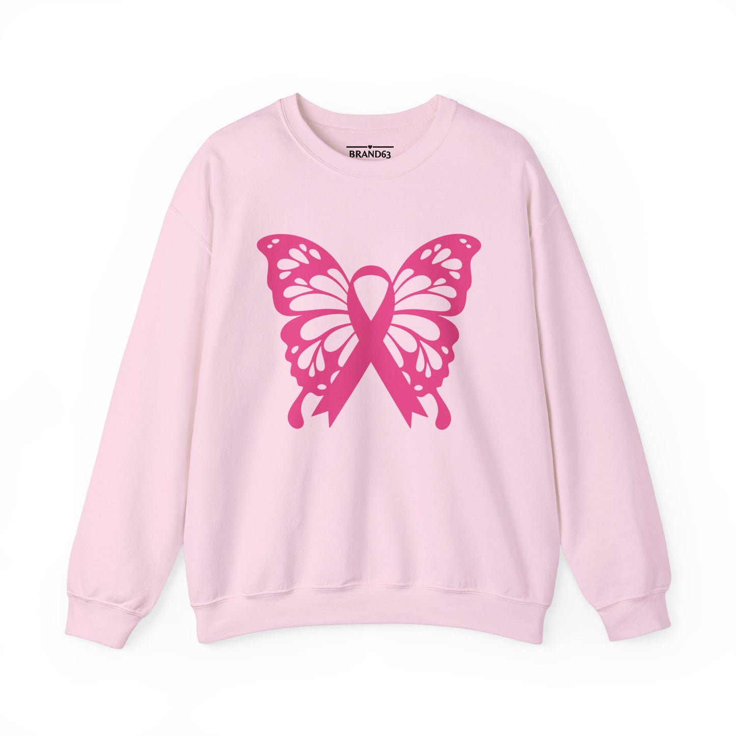 Breast Cancer Awareness Pink Ribbon Crewneck Sweatshirt