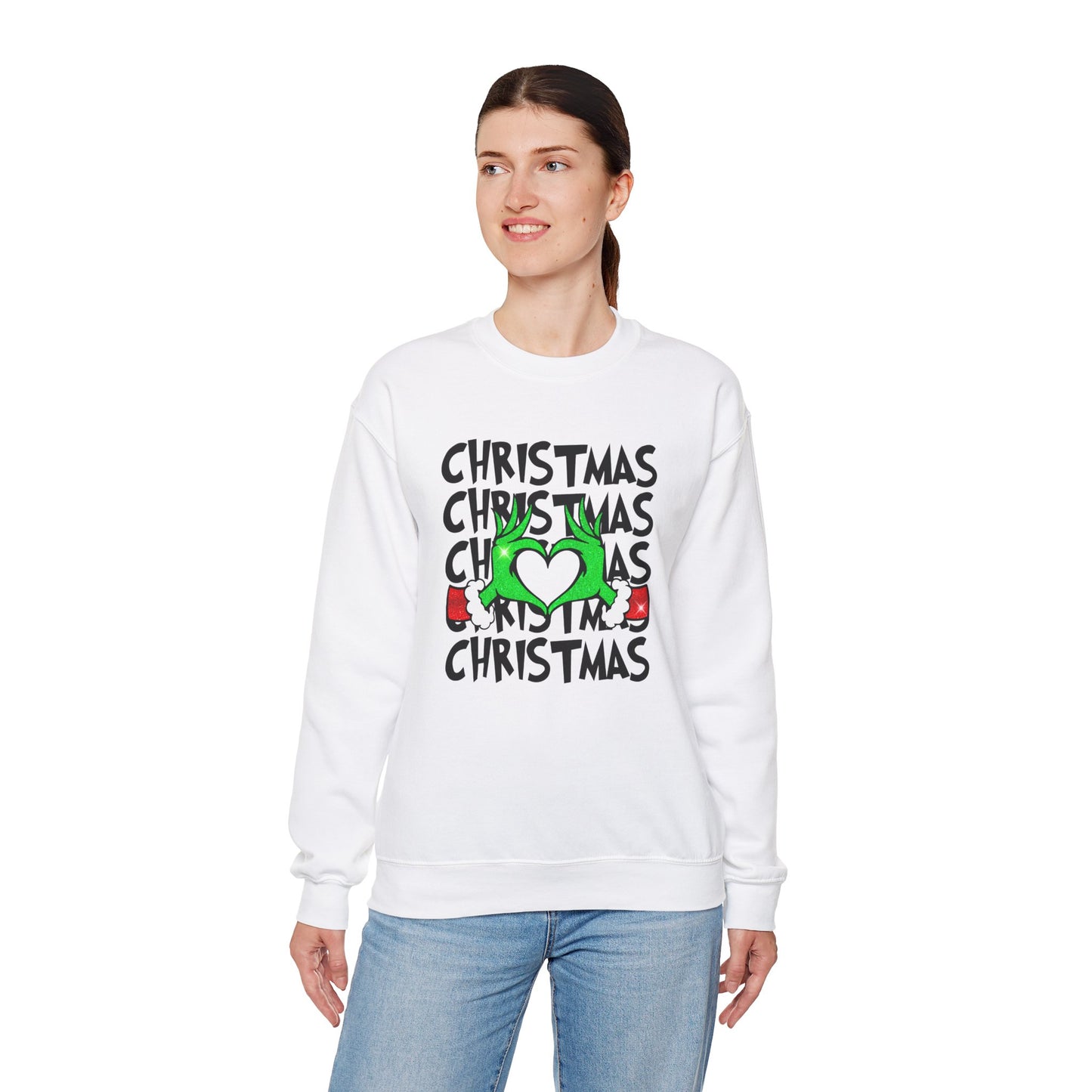 Grinchy Christmas Love Crewneck Sweatshirt