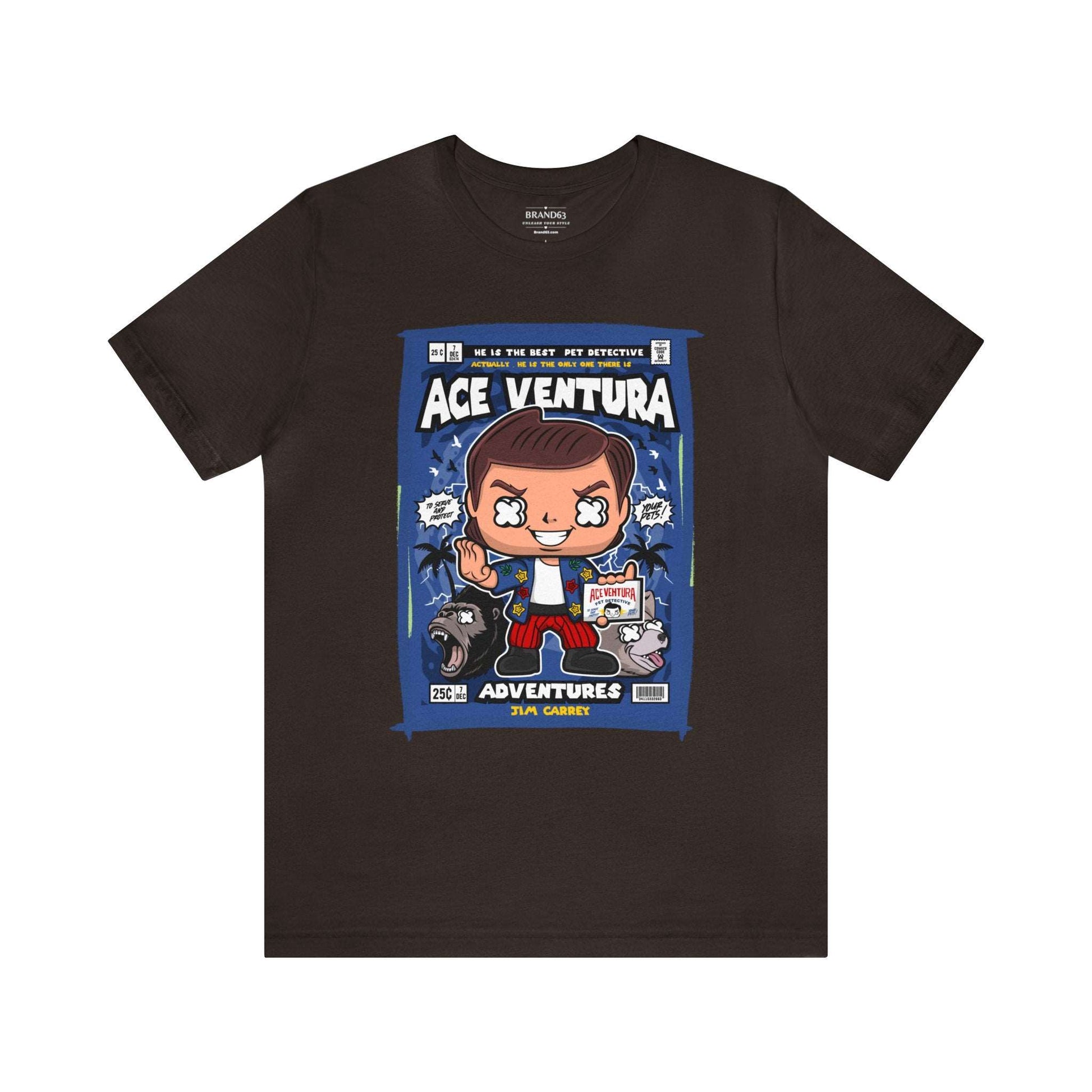 Ace Ventura Retro Comic Book-Pop Art Graphic T-shirt