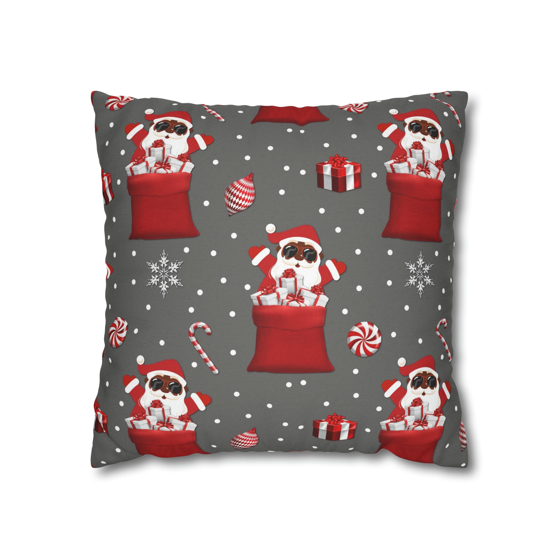 Exclusive Christmas Black Santa Pillow Cases