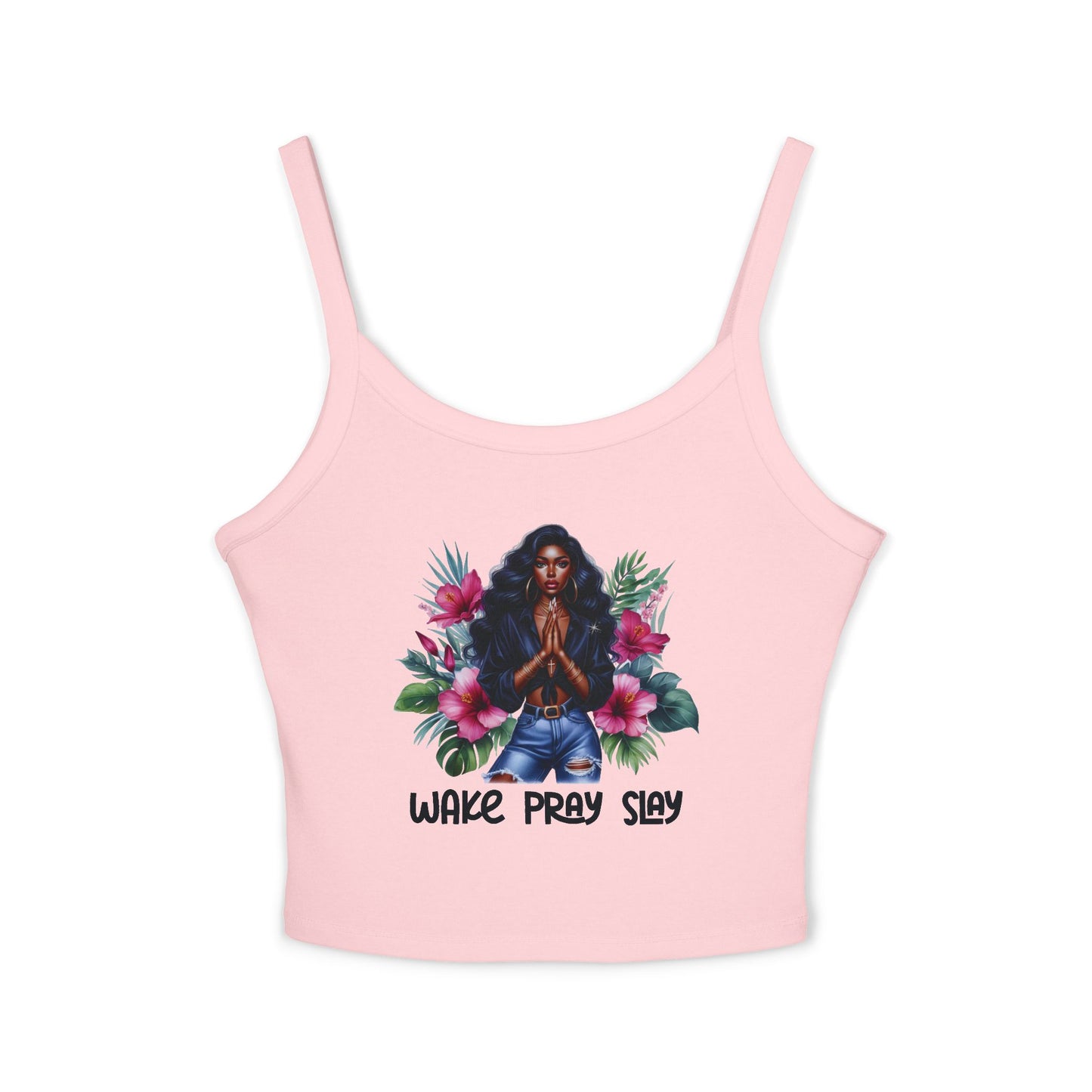 Women's Afro-Chic  Wake Pray Slay Beautiful Tank Top