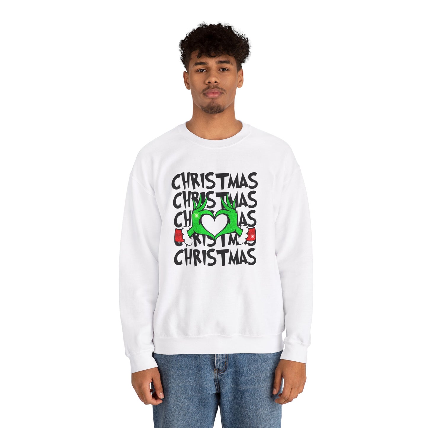 Grinchy Christmas Love Crewneck Sweatshirt