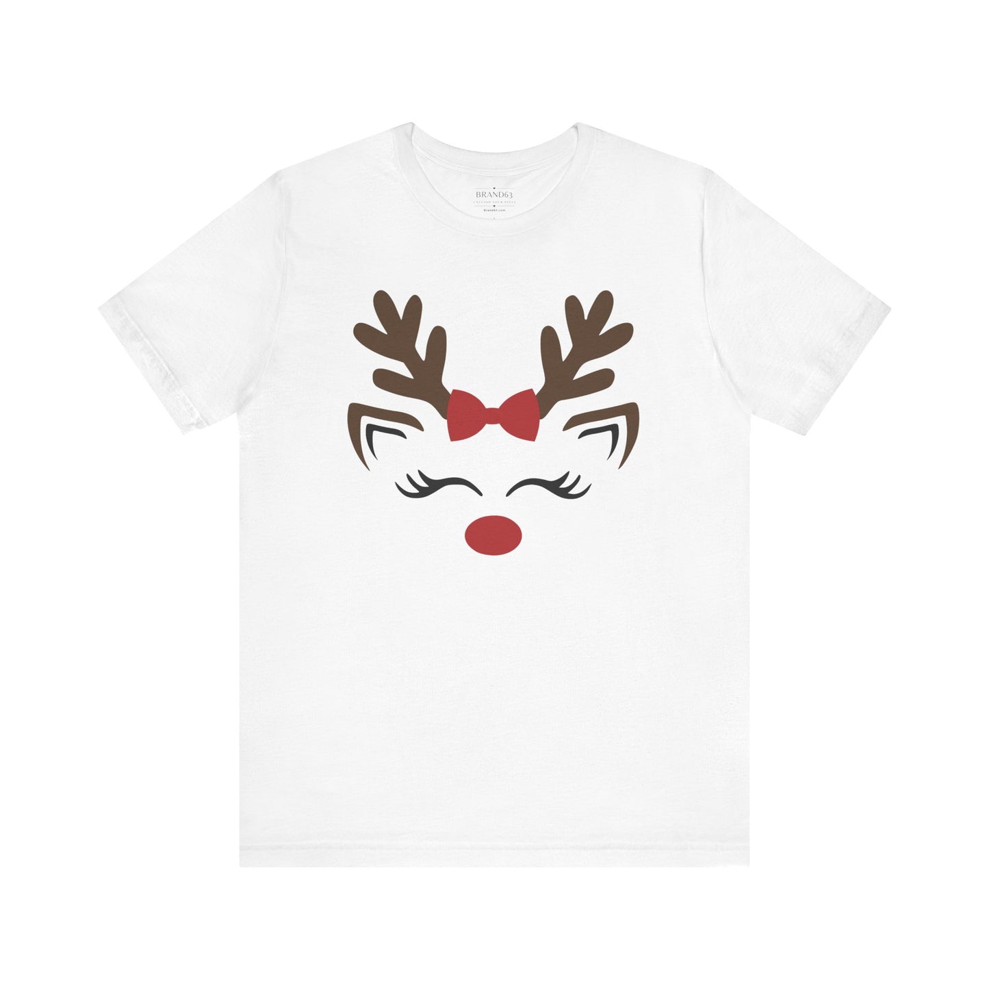 Christmas Red Nose Reindeer Jersey T-Shirt