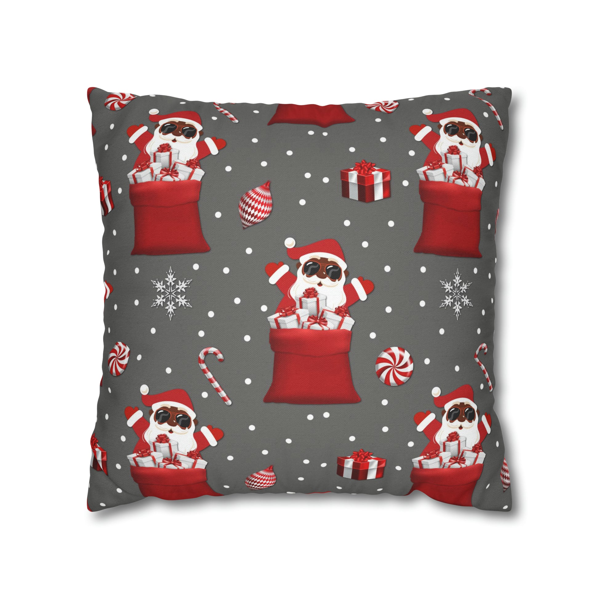 Exclusive Christmas Black Santa Pillow Cases