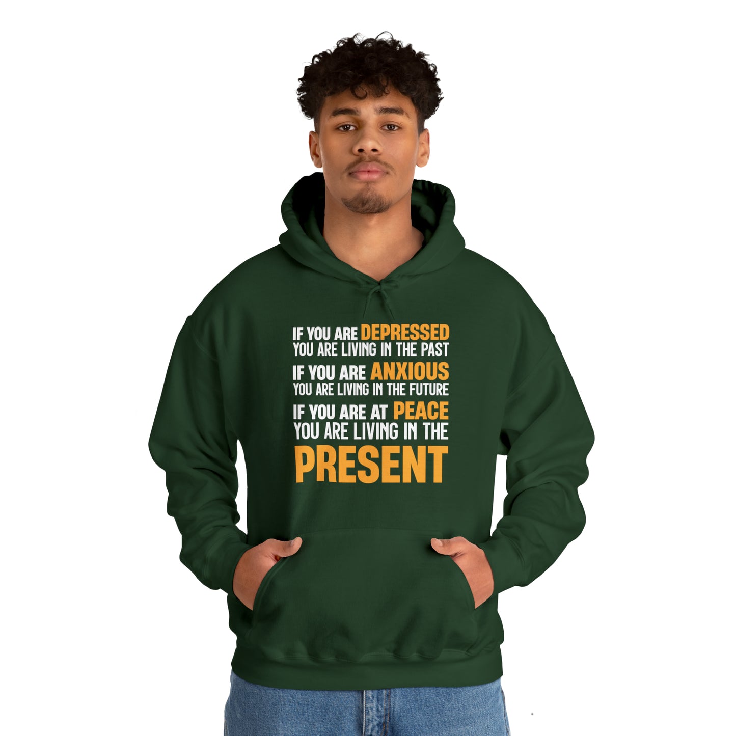 Exclusive  "Live in the Present" Inspirational Hoodie - Brand63