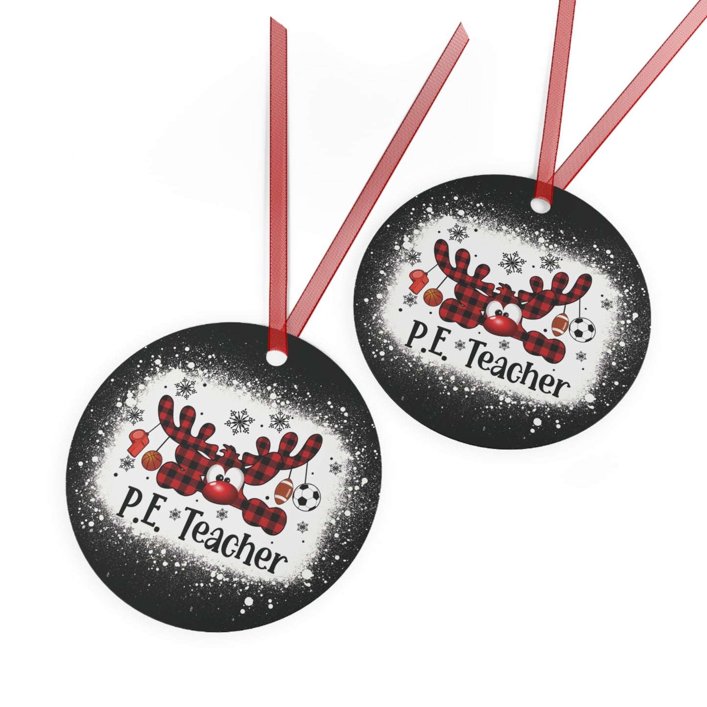 PE Teacher Deluxe Christmas  Ornament