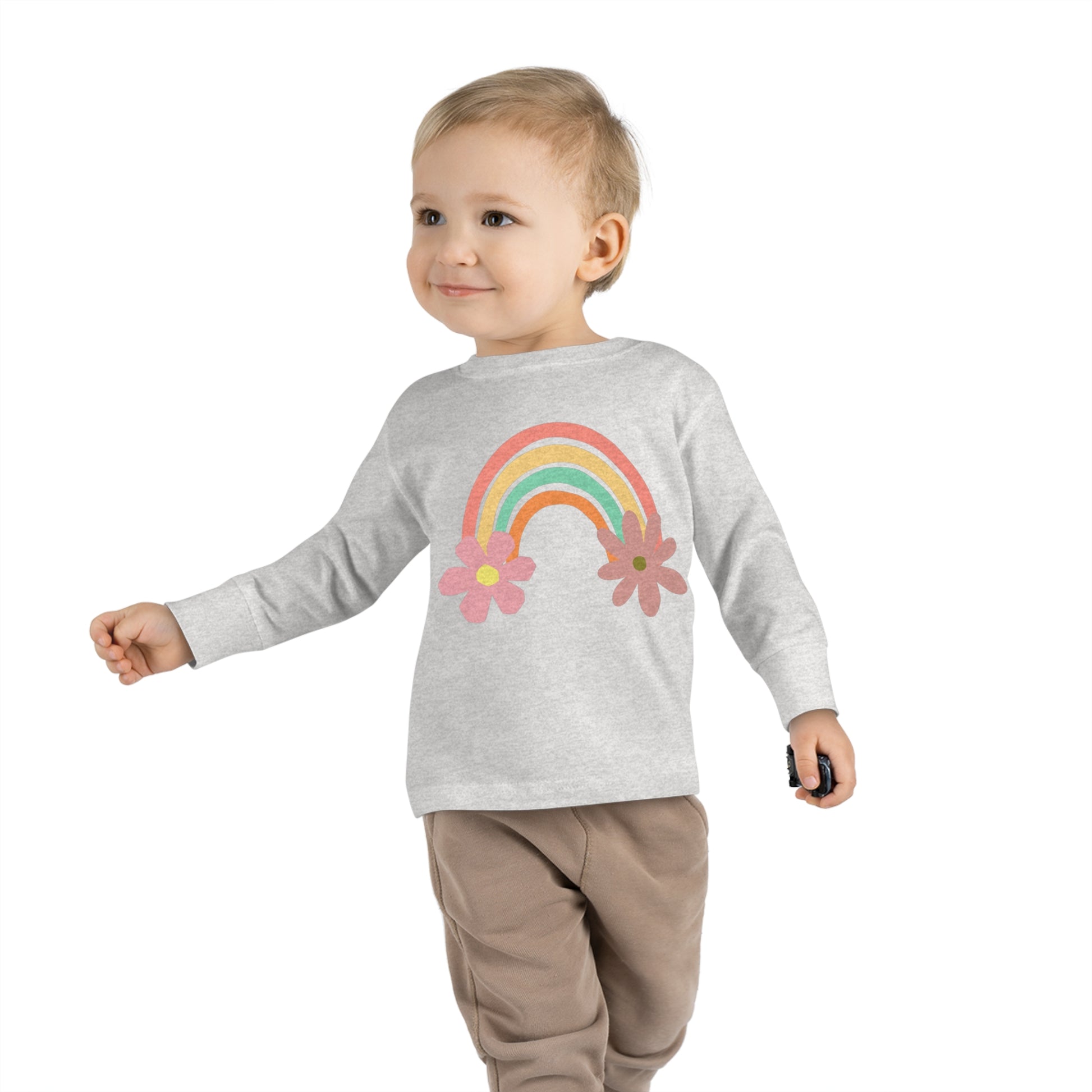 Rainbow kids long sleeve shirt, flower children shirts, free shipping, Brand63, kids apparel, Chrildrens clothes, childrens clothing sale