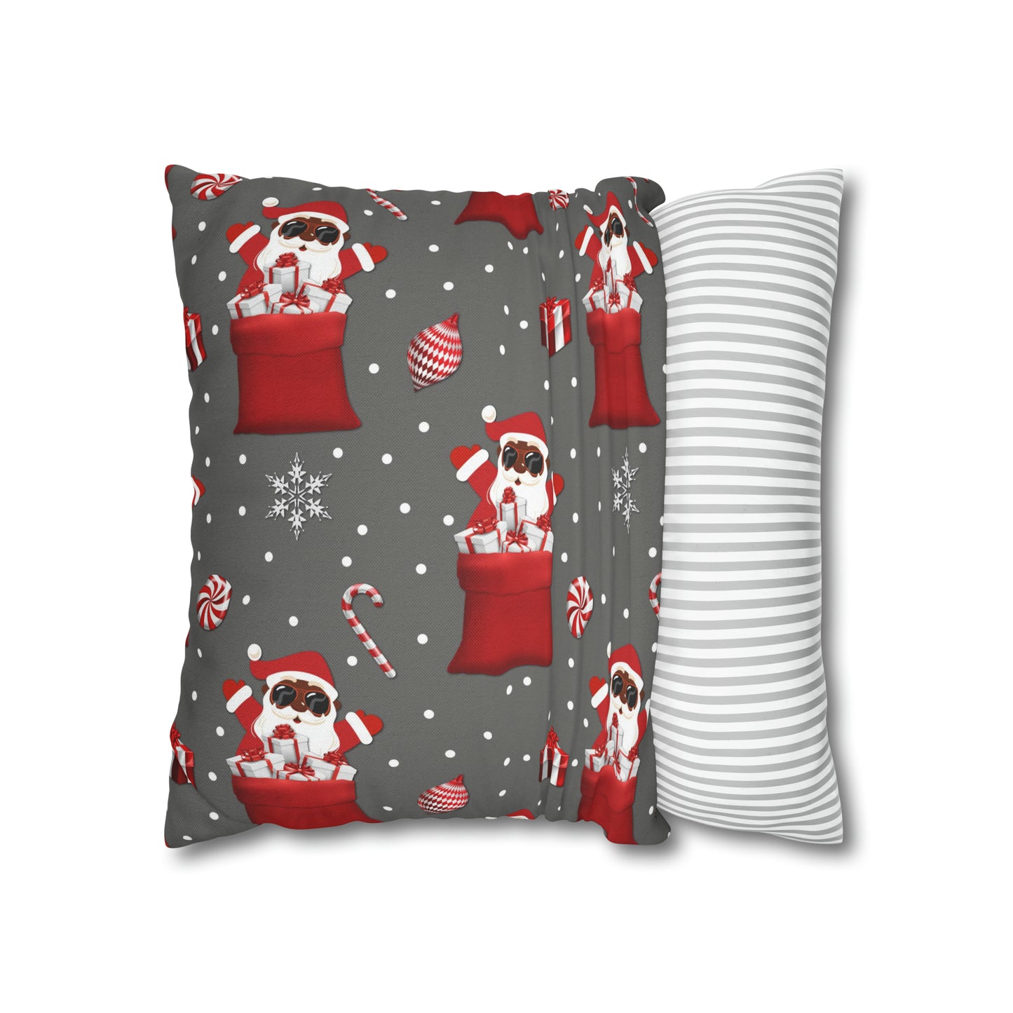 Exclusive Christmas Black Santa Pillow Cases