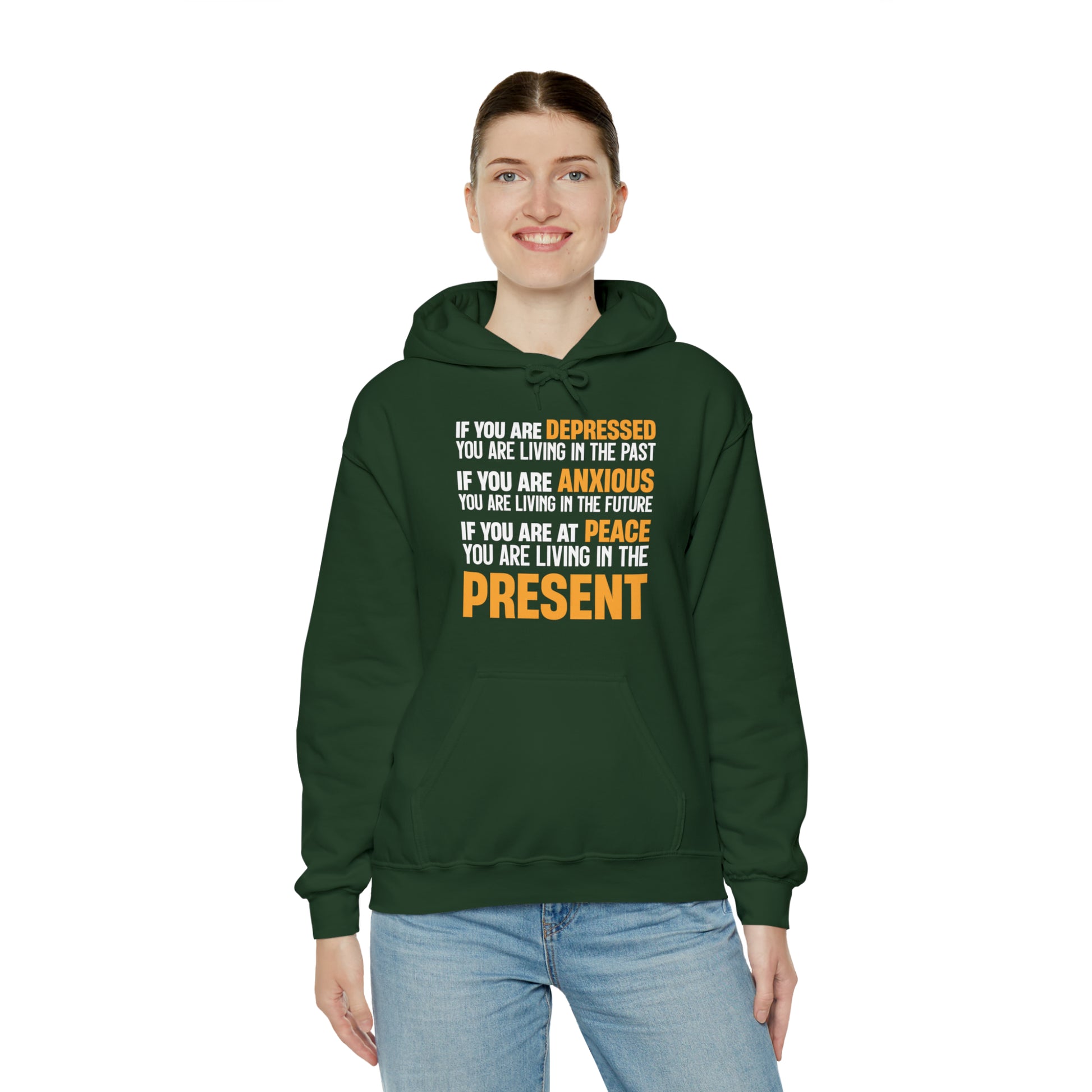 Exclusive  "Live in the Present" Inspirational Hoodie - Brand63