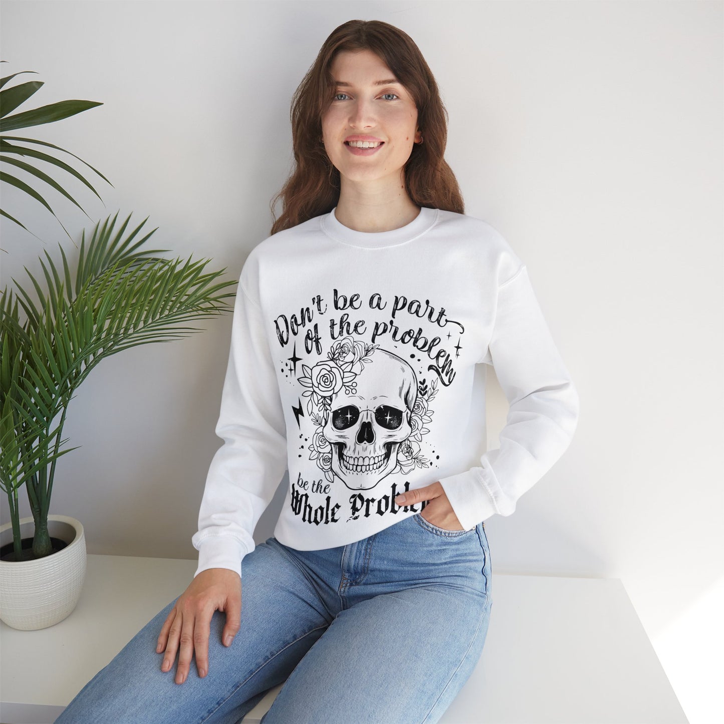 Skull Halloween Problem Sweatshirt