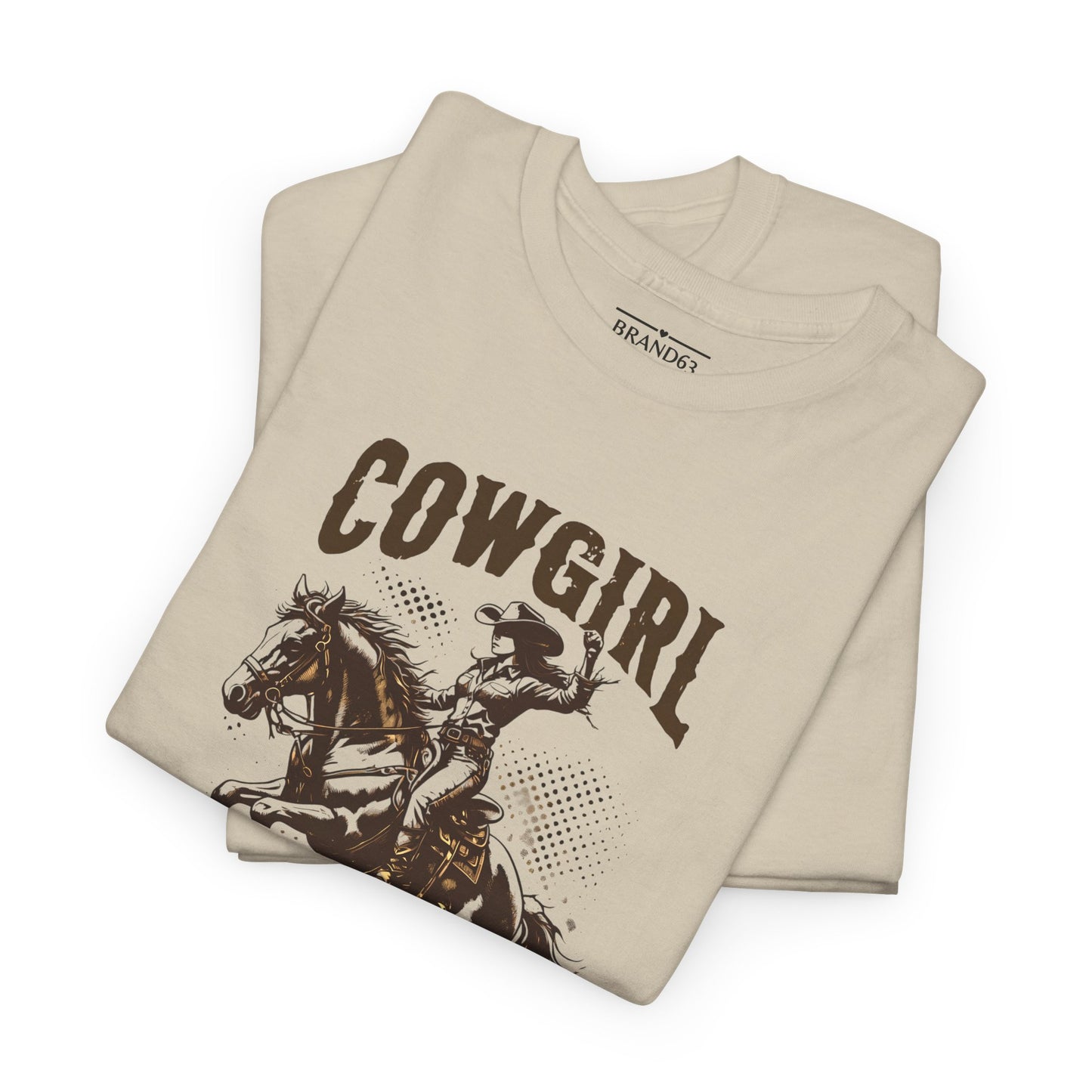 Rustic Western Cowgirl Life Heavy Cotton T-Shirt